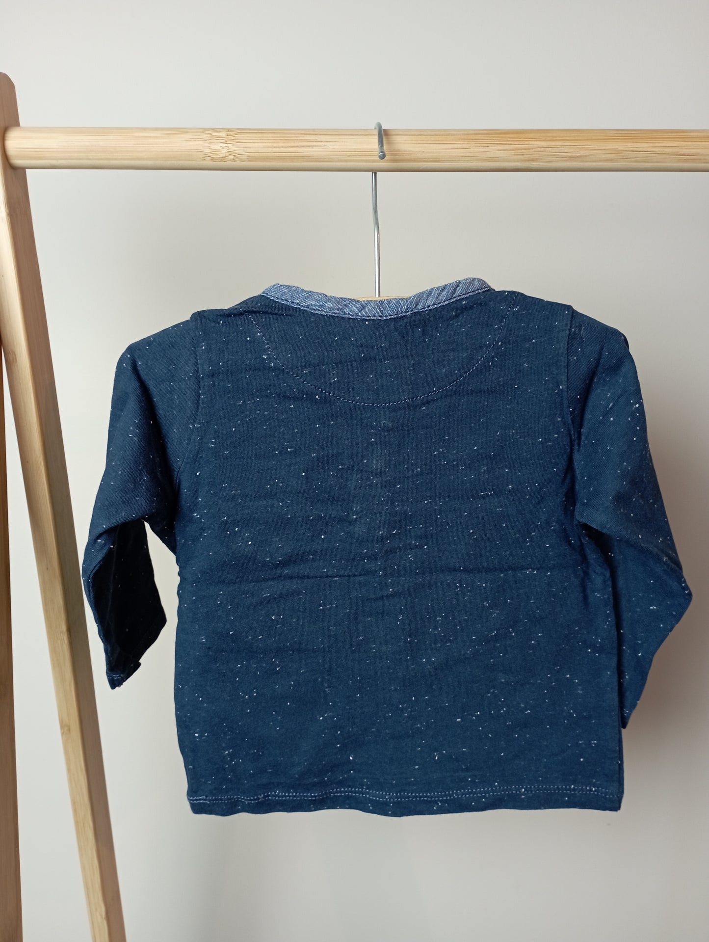 Longsleeve met spikkeltjes 68 Hema