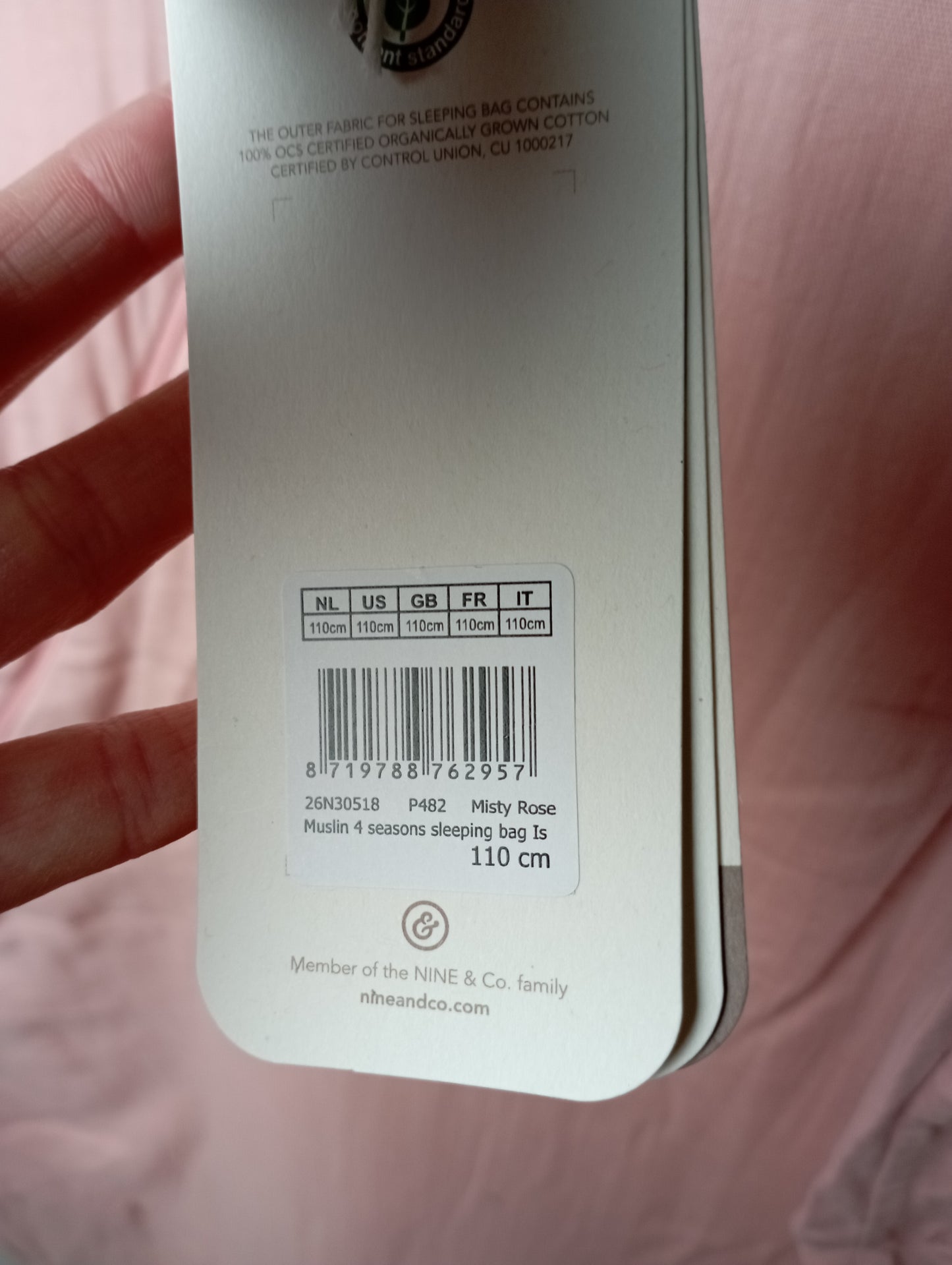 4 seizoenen slaapzak 110cm Noppies