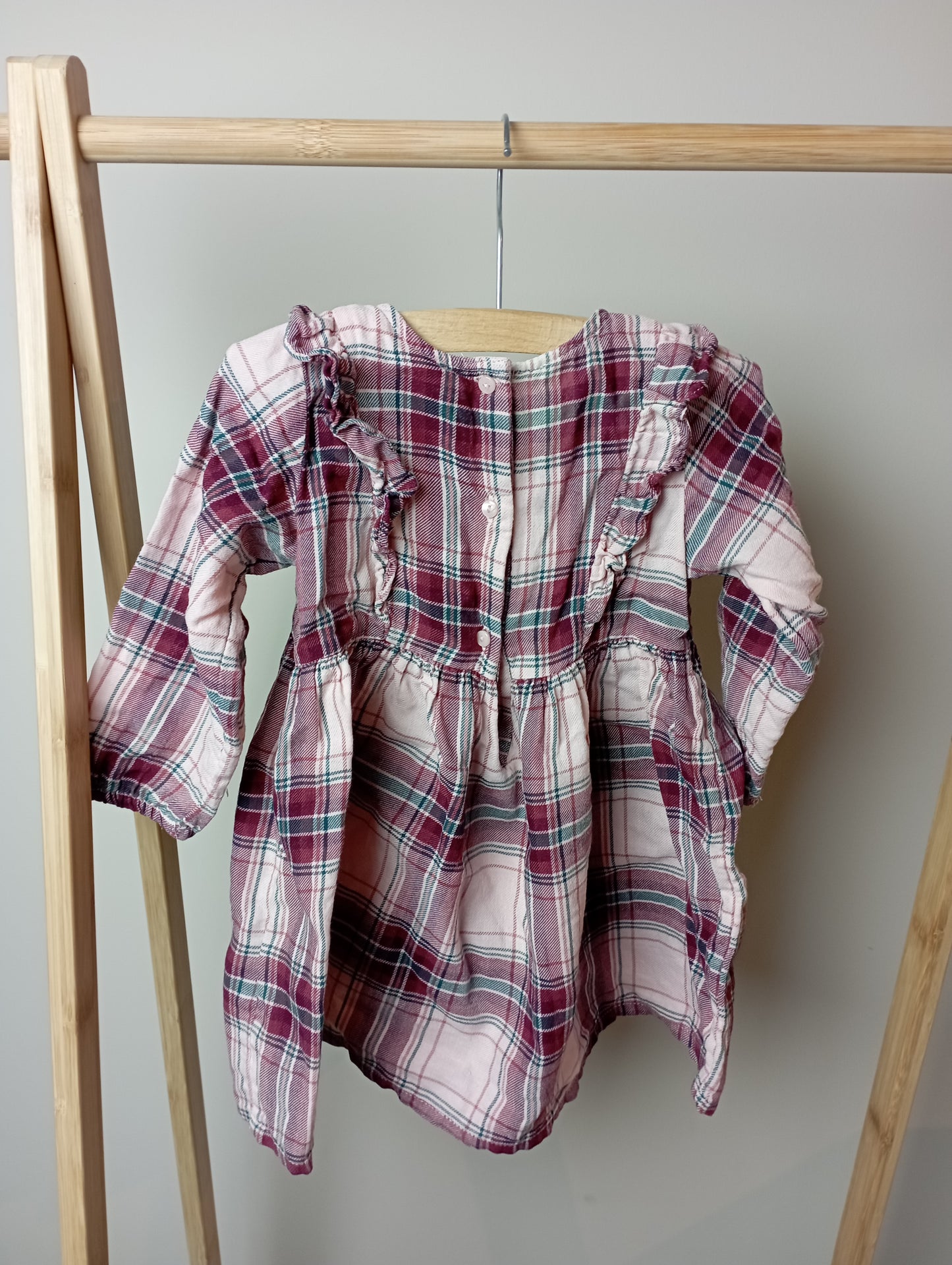 Geruit jurkje 80 H&M