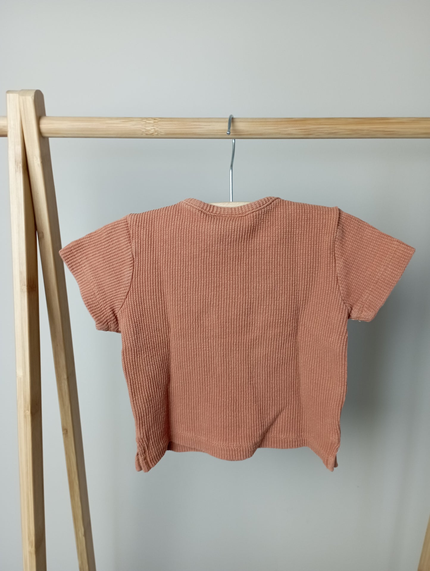 Shirt in wafelstructuur 80 Hema