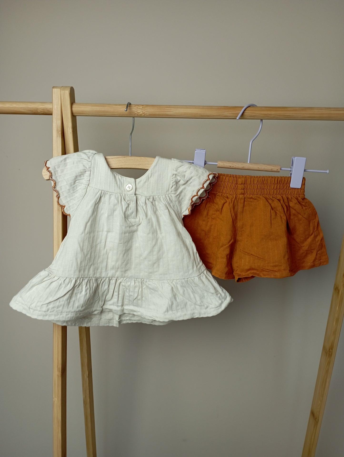 Setje met pofmouwtjes 9m La Redoute