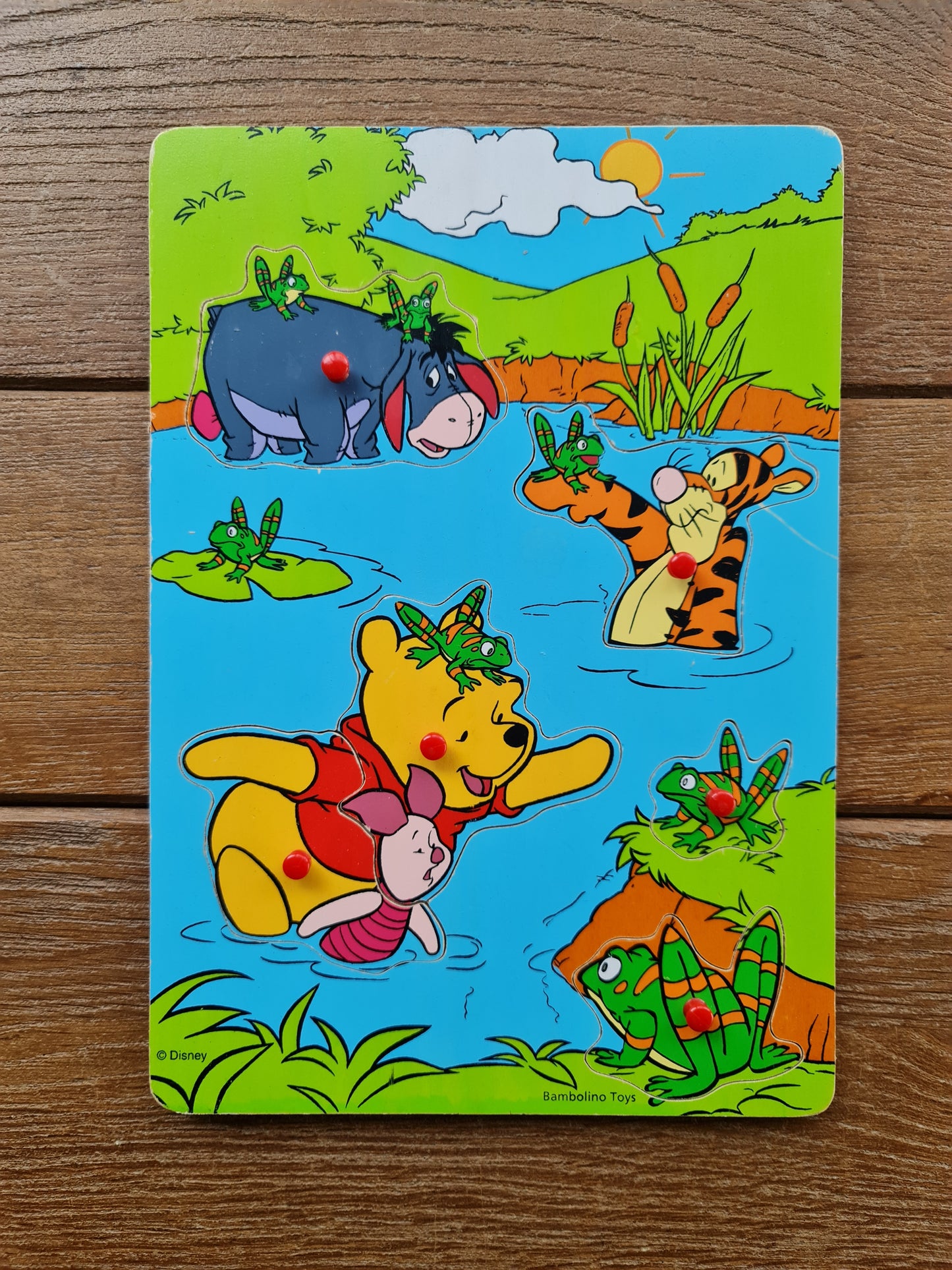 Houten inlegpuzzel Winnie the Pooh Bambolino toys
