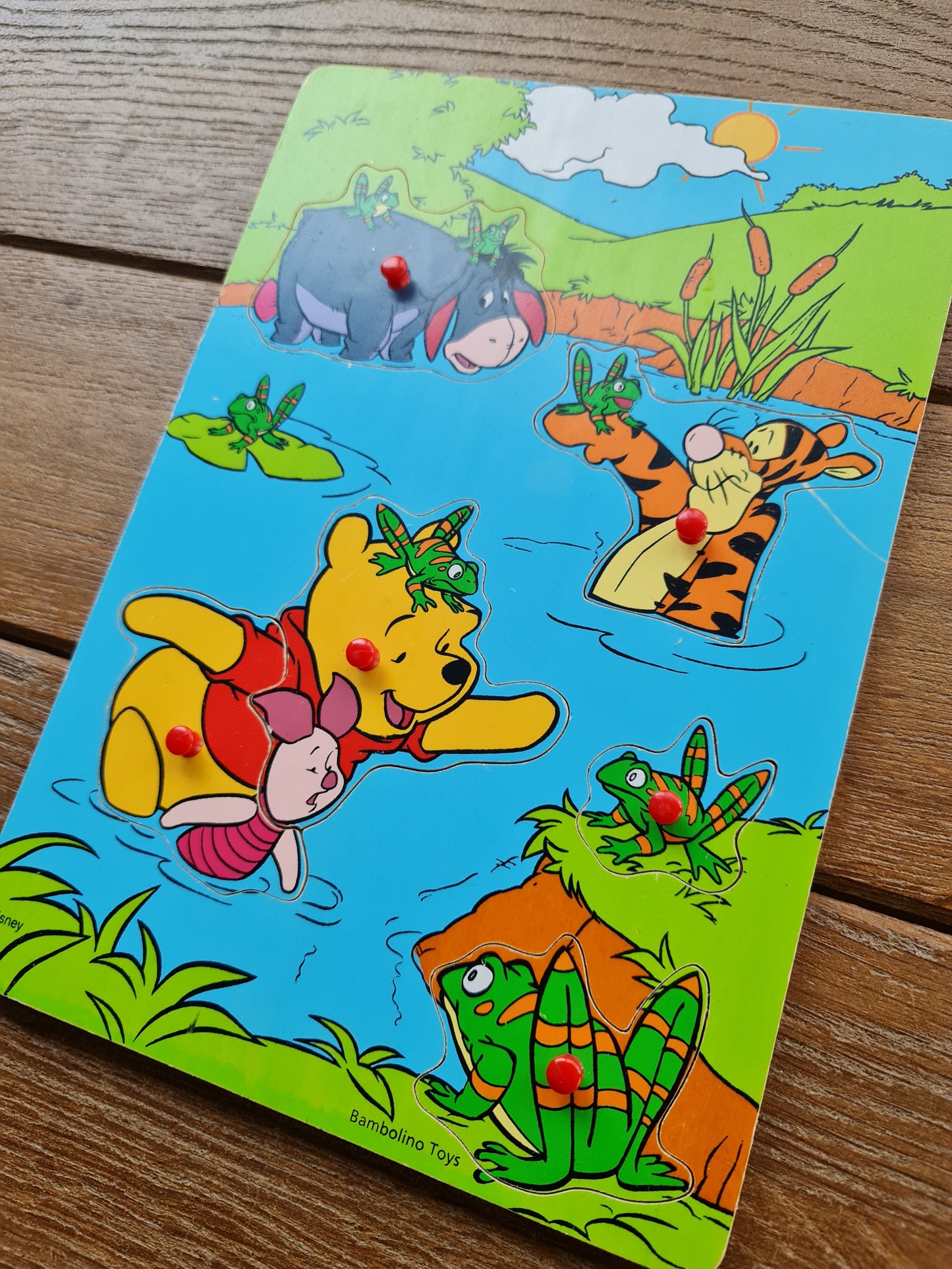 Houten inlegpuzzel Winnie the Pooh Bambolino toys