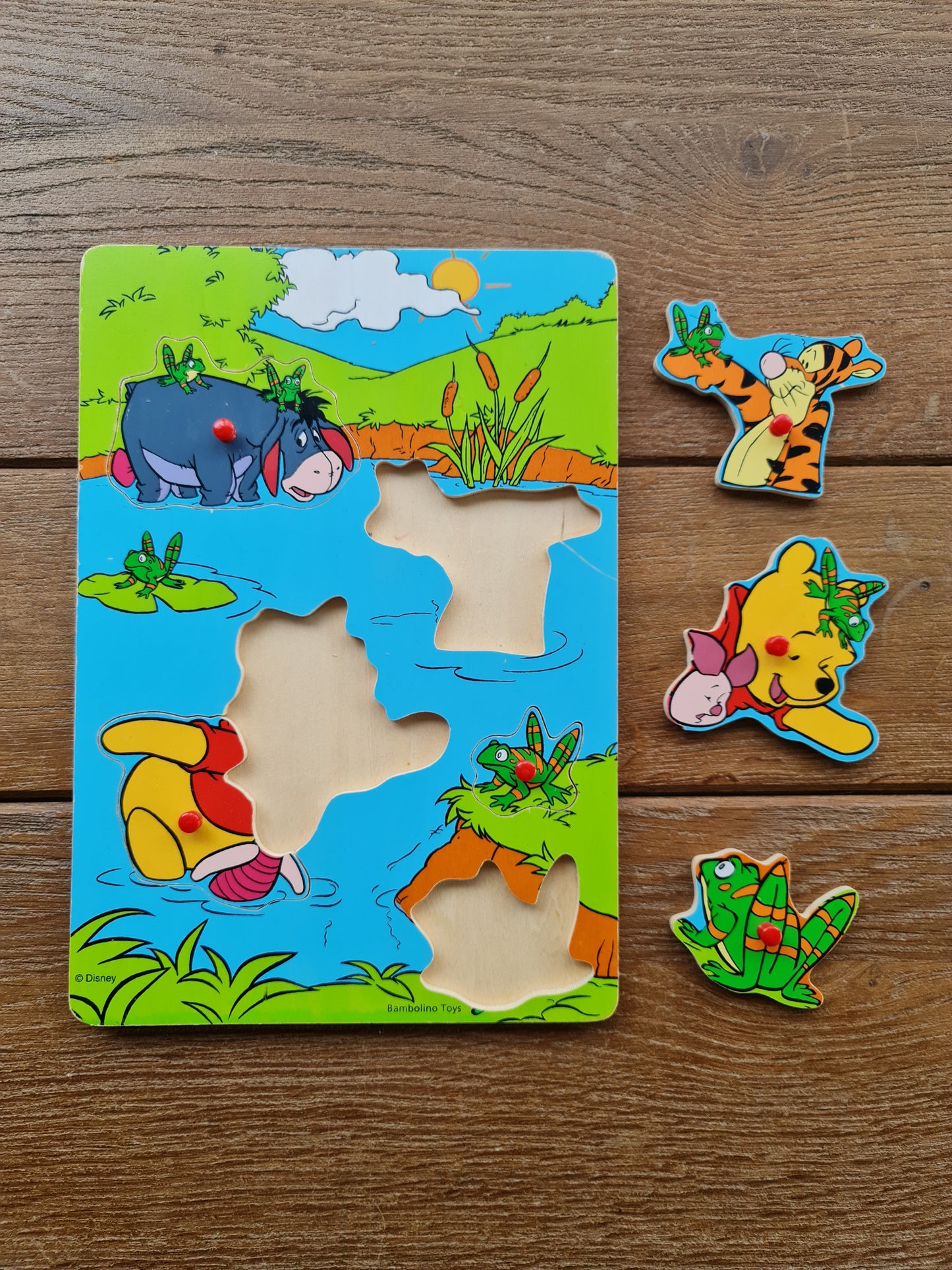 Houten inlegpuzzel Winnie the Pooh Bambolino toys