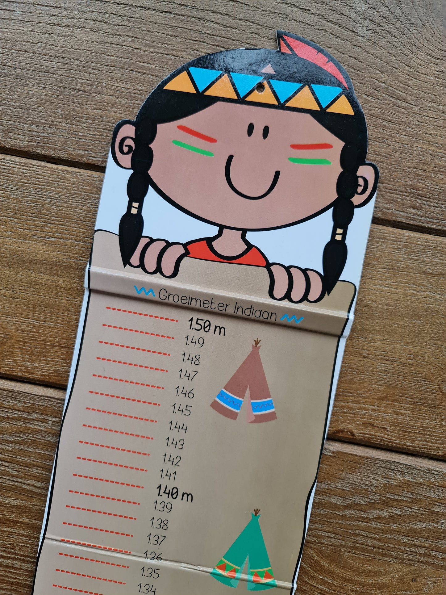 Groeimeter met indiaantje MJORC