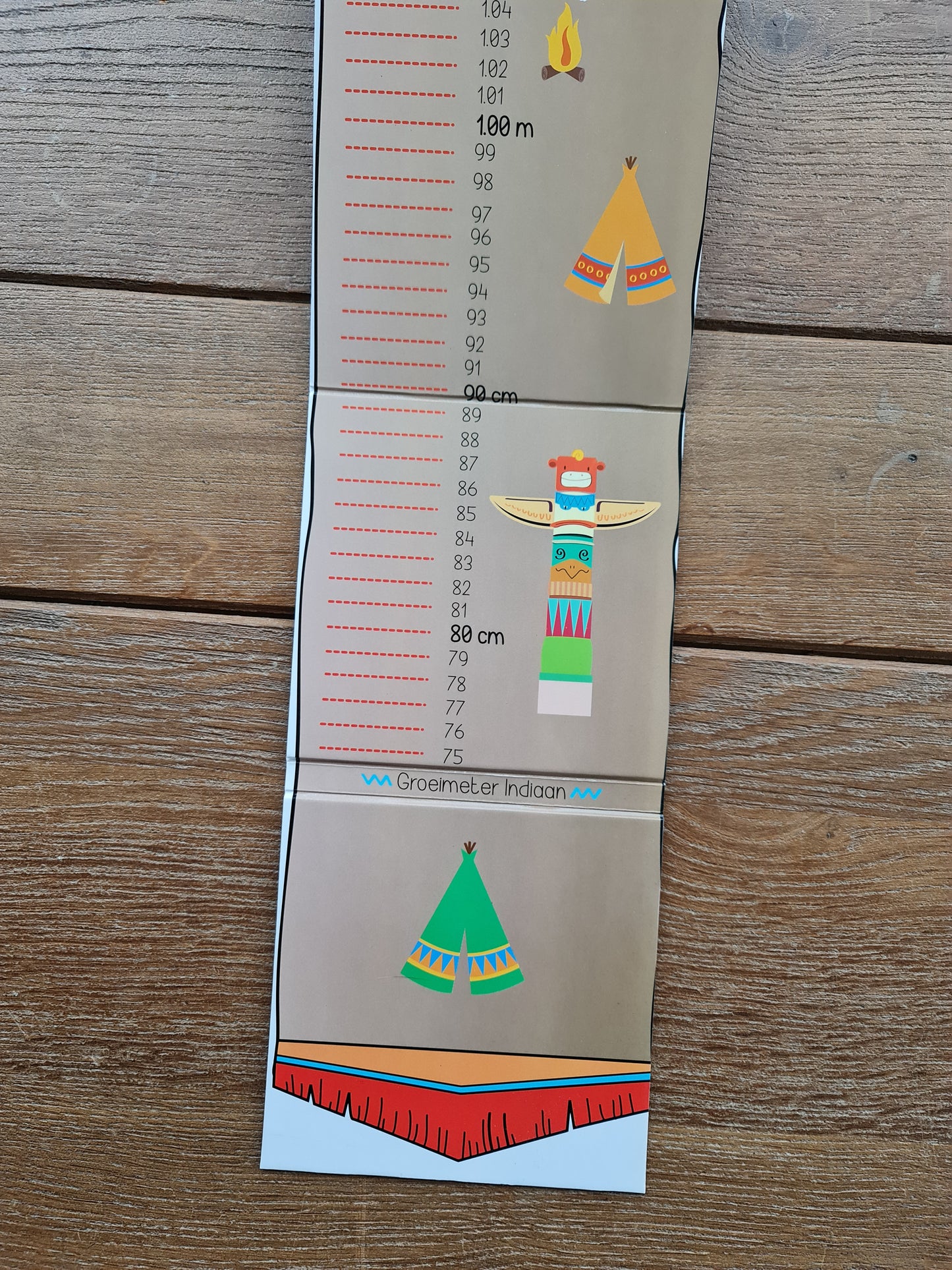 Groeimeter met indiaantje MJORC