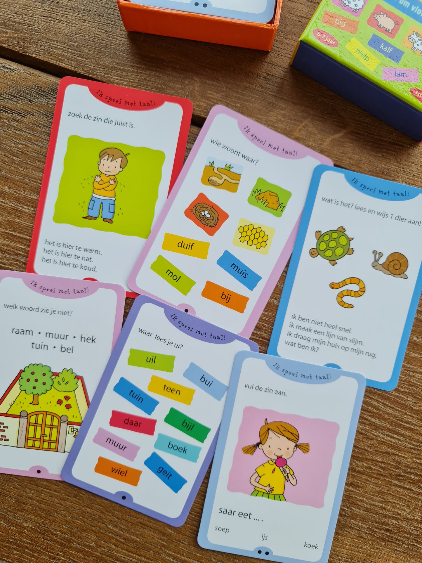 Leerkaarten: Mijn eerste leesoefeningen Onbekend
