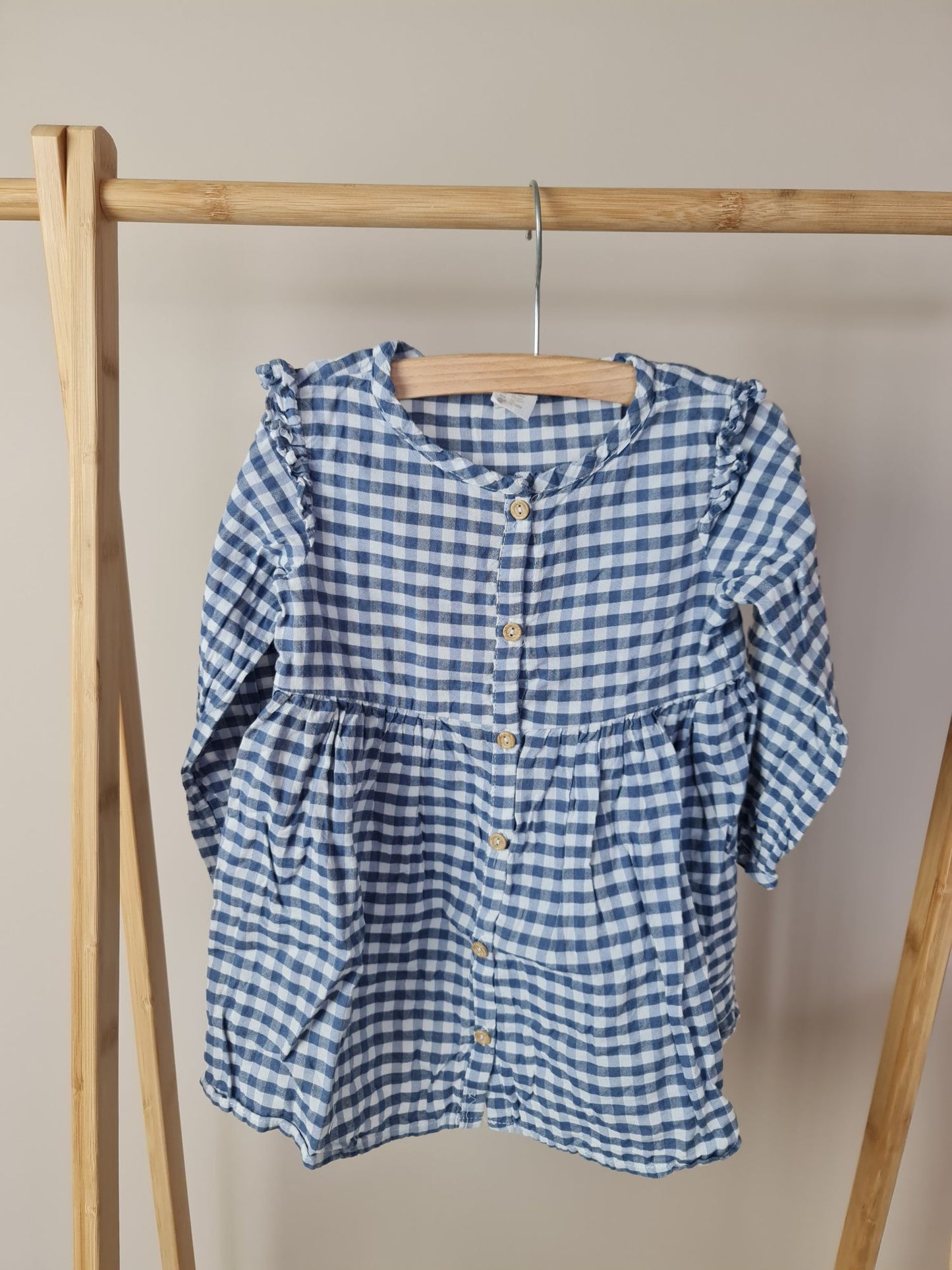 Geruite jurkje 86 H&M