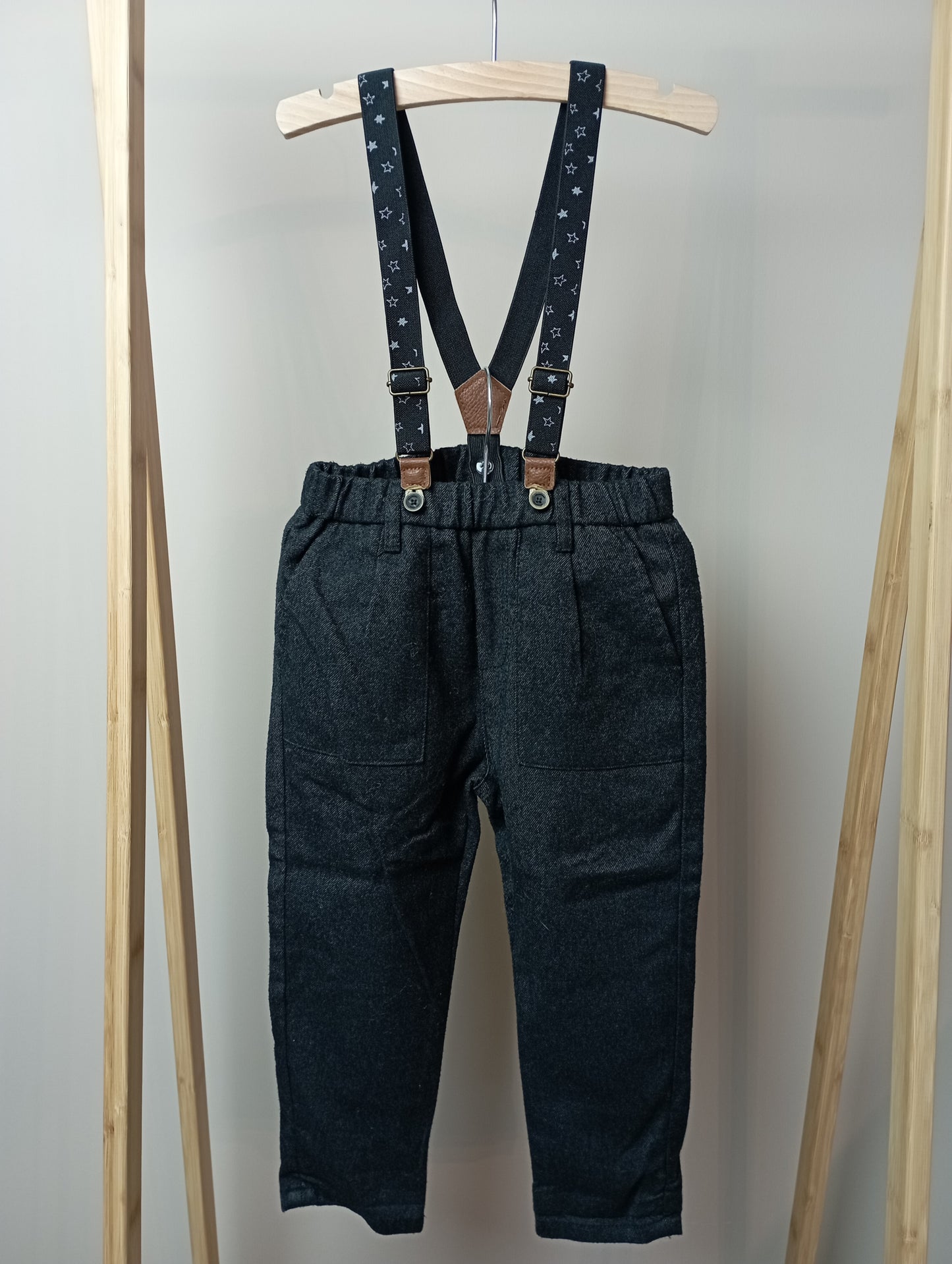 Broek met bretellen 98