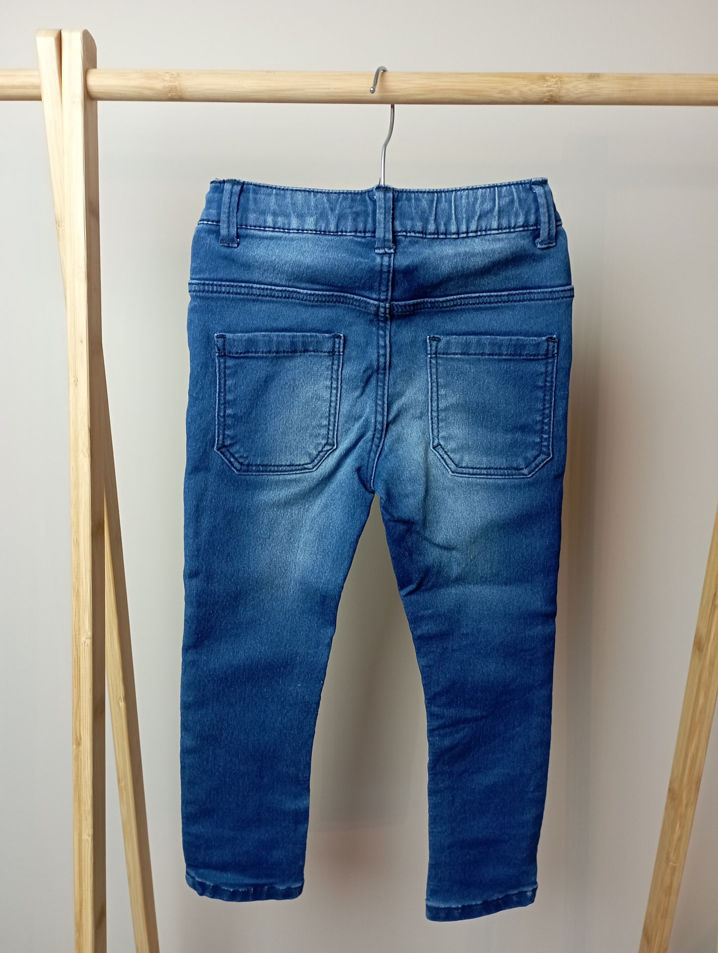 Jeansbroek met elastiek 98