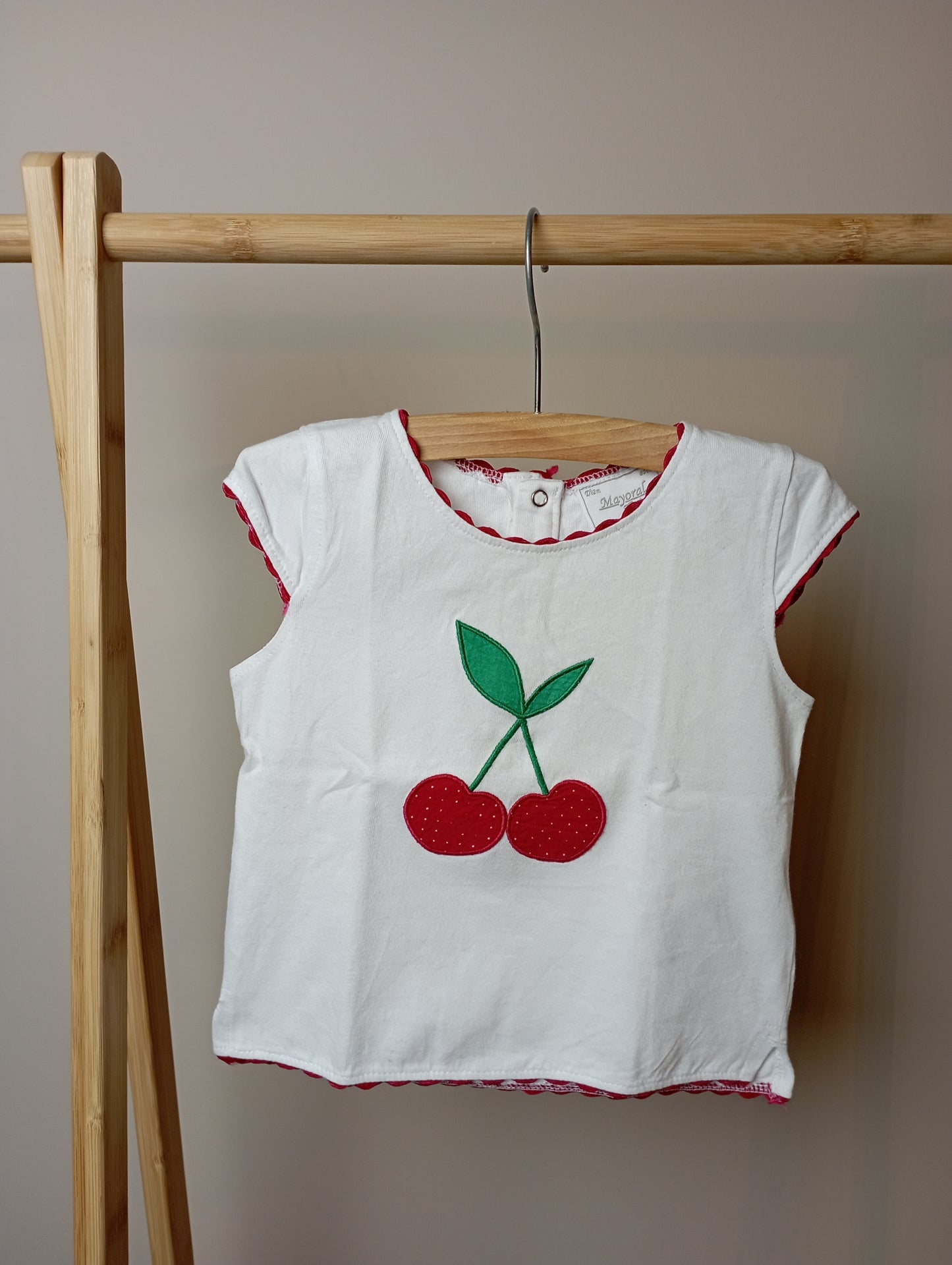 Shirt met aardbeien 80 Mayoral
