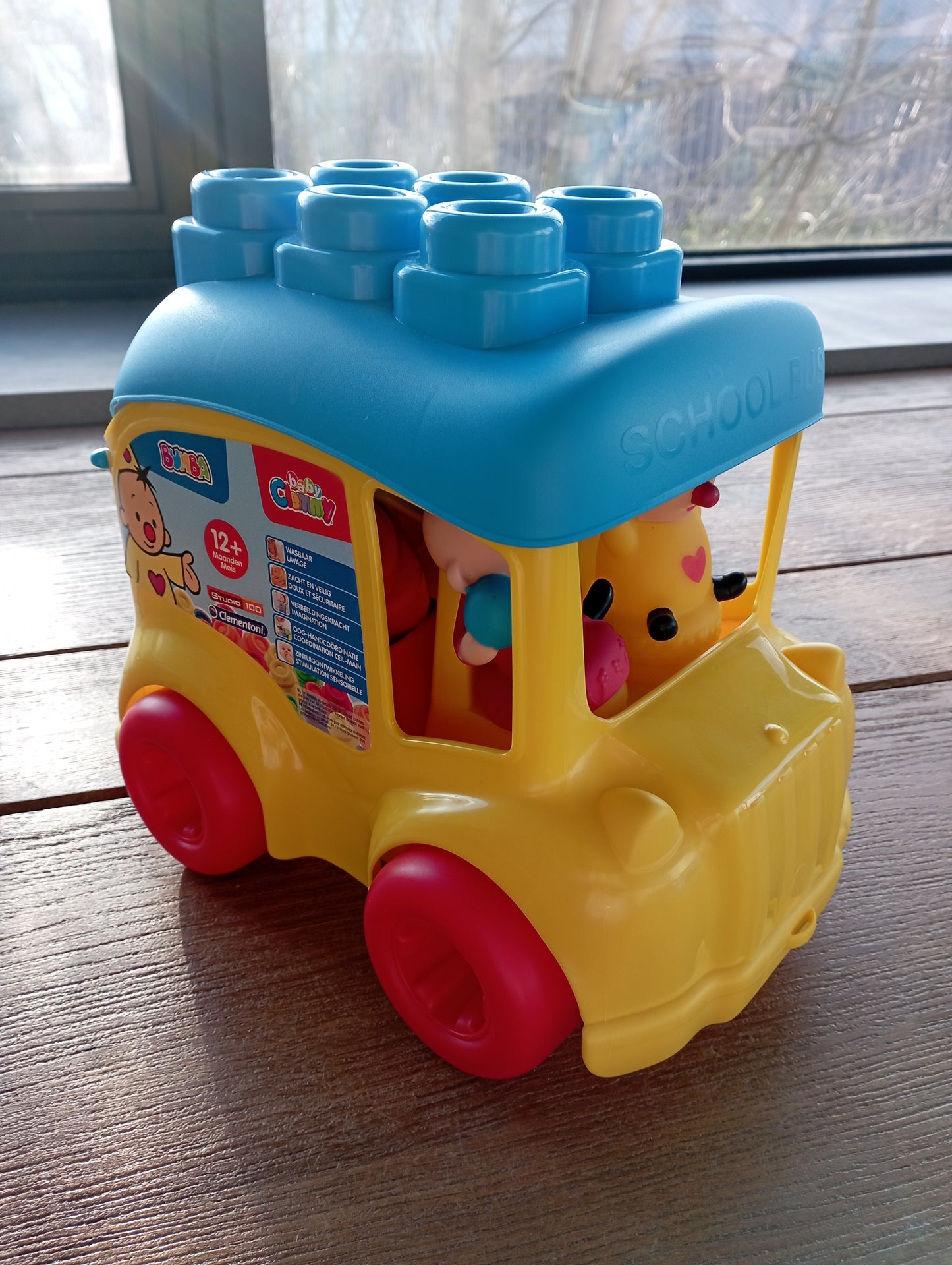 Bumba schoolbus met blokken Clementoni