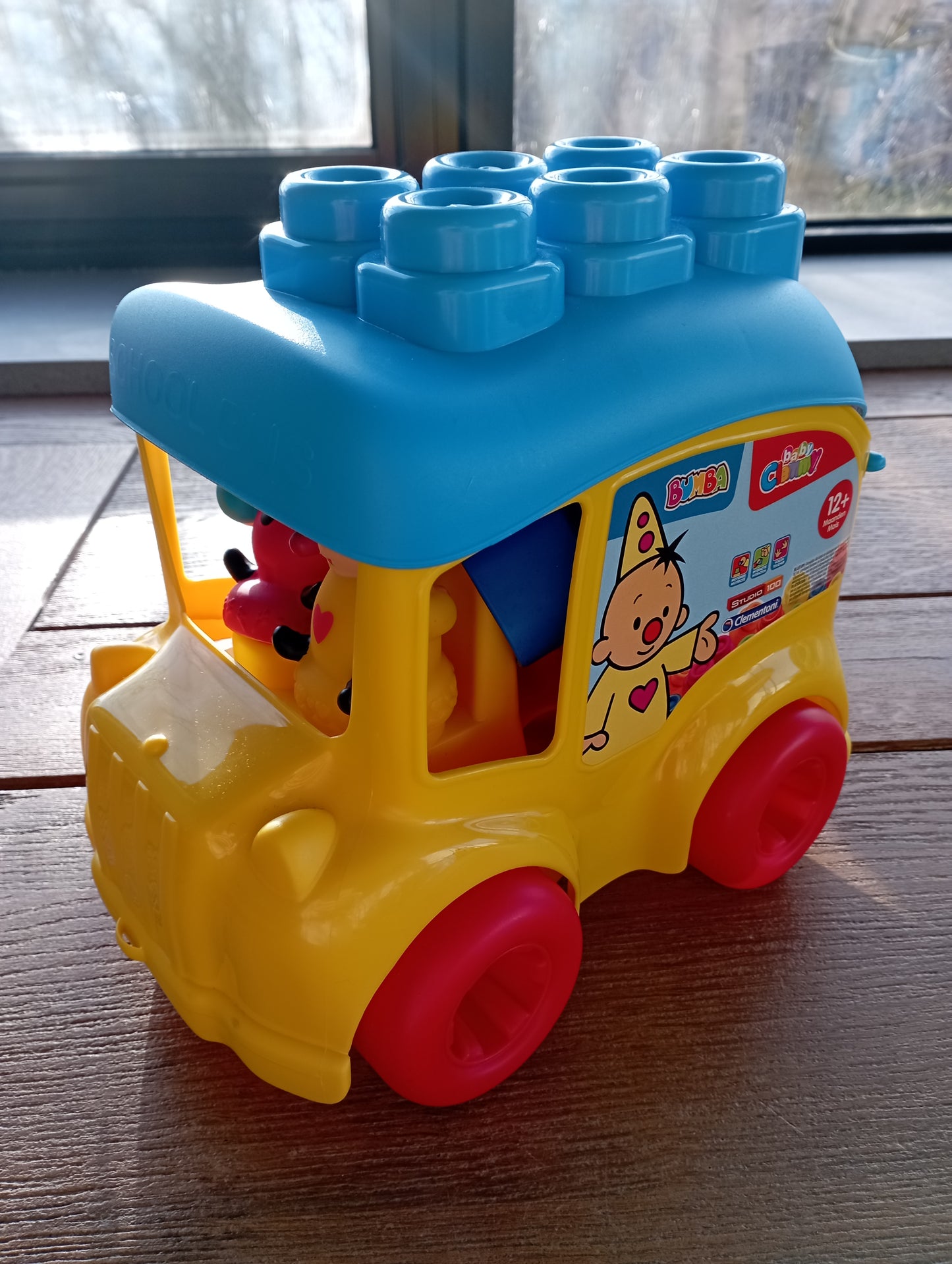 Bumba schoolbus met blokken Clementoni