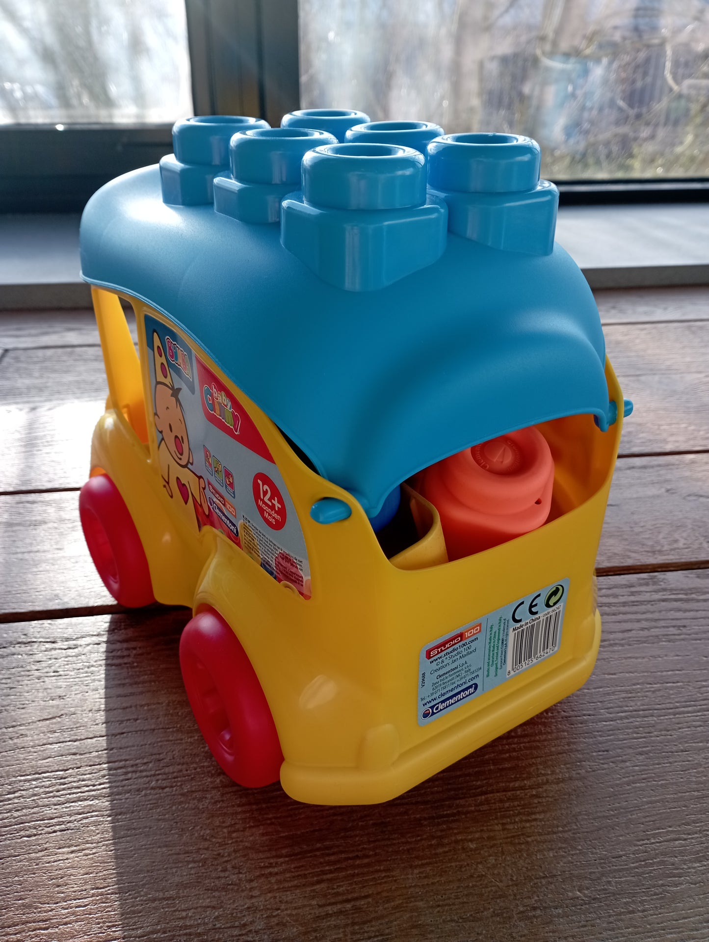Bumba schoolbus met blokken Clementoni