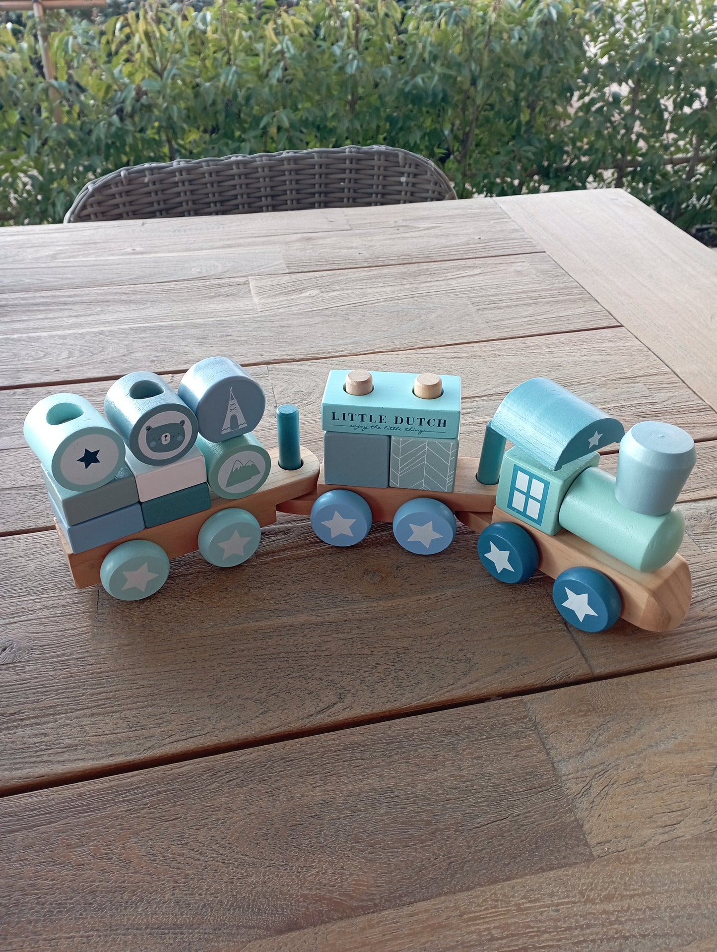 Houten trein Little Dutch