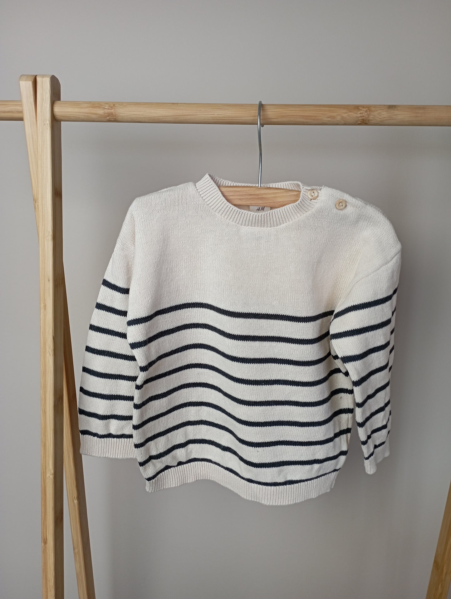Gebreide trui met strepen 86 H&M