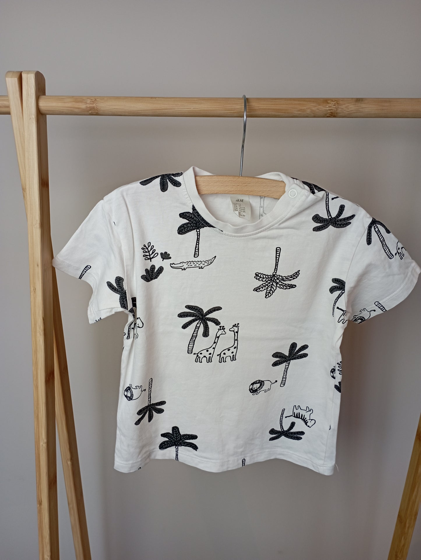 T-shirt met palmbomen 92 H&M