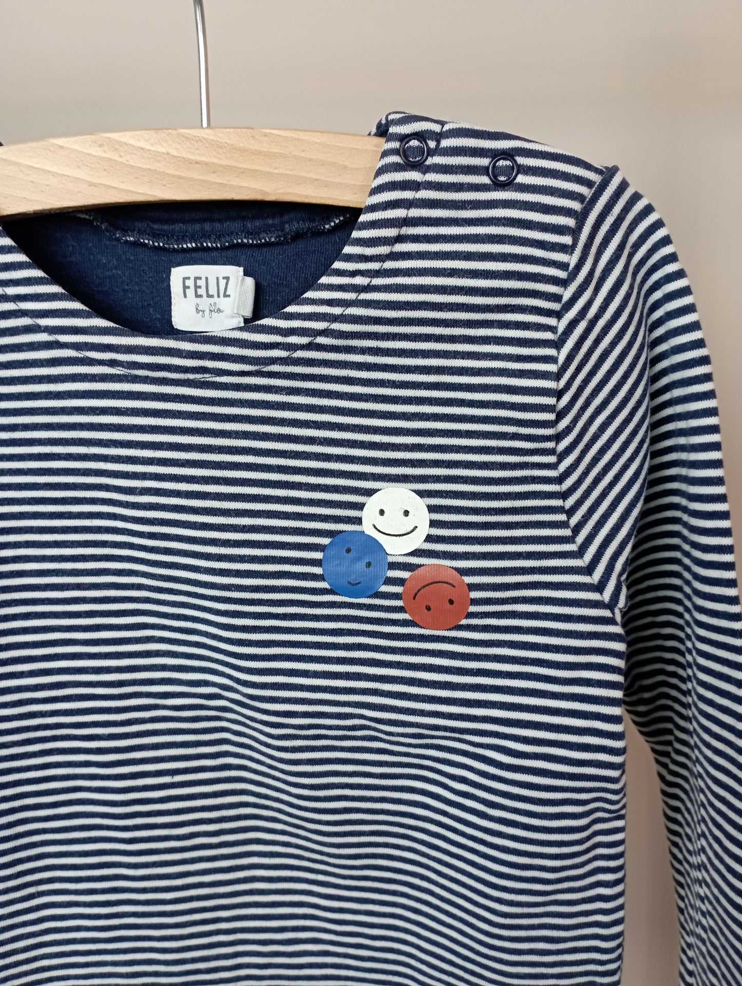 Longsleeve met smileys 24m Feliz by Filou