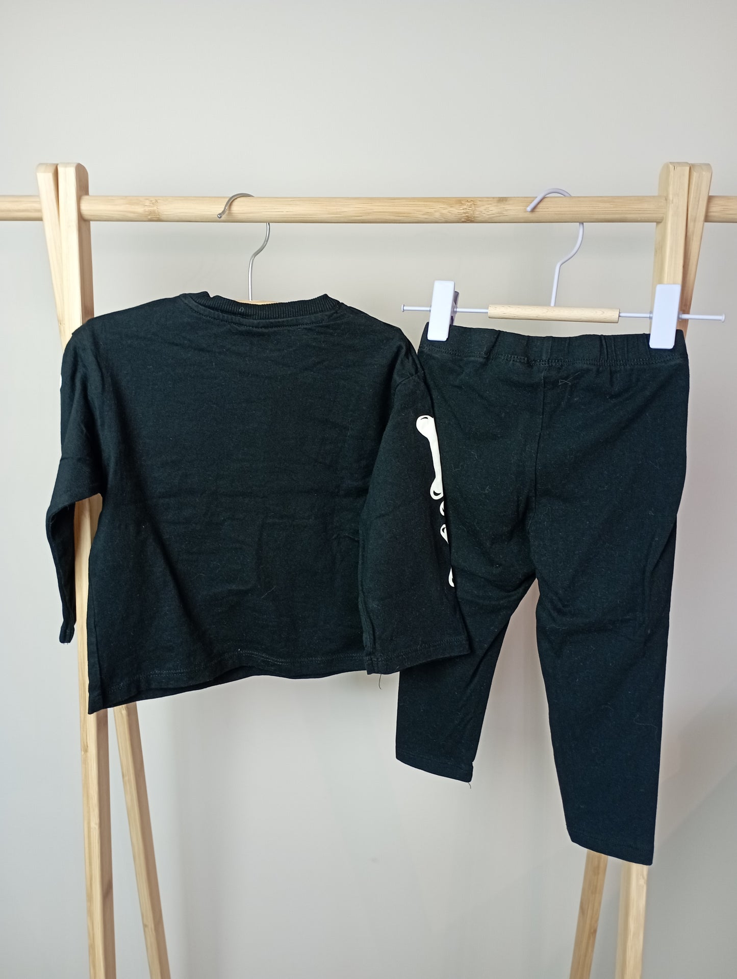 Pyjama met skelet 86 H&M