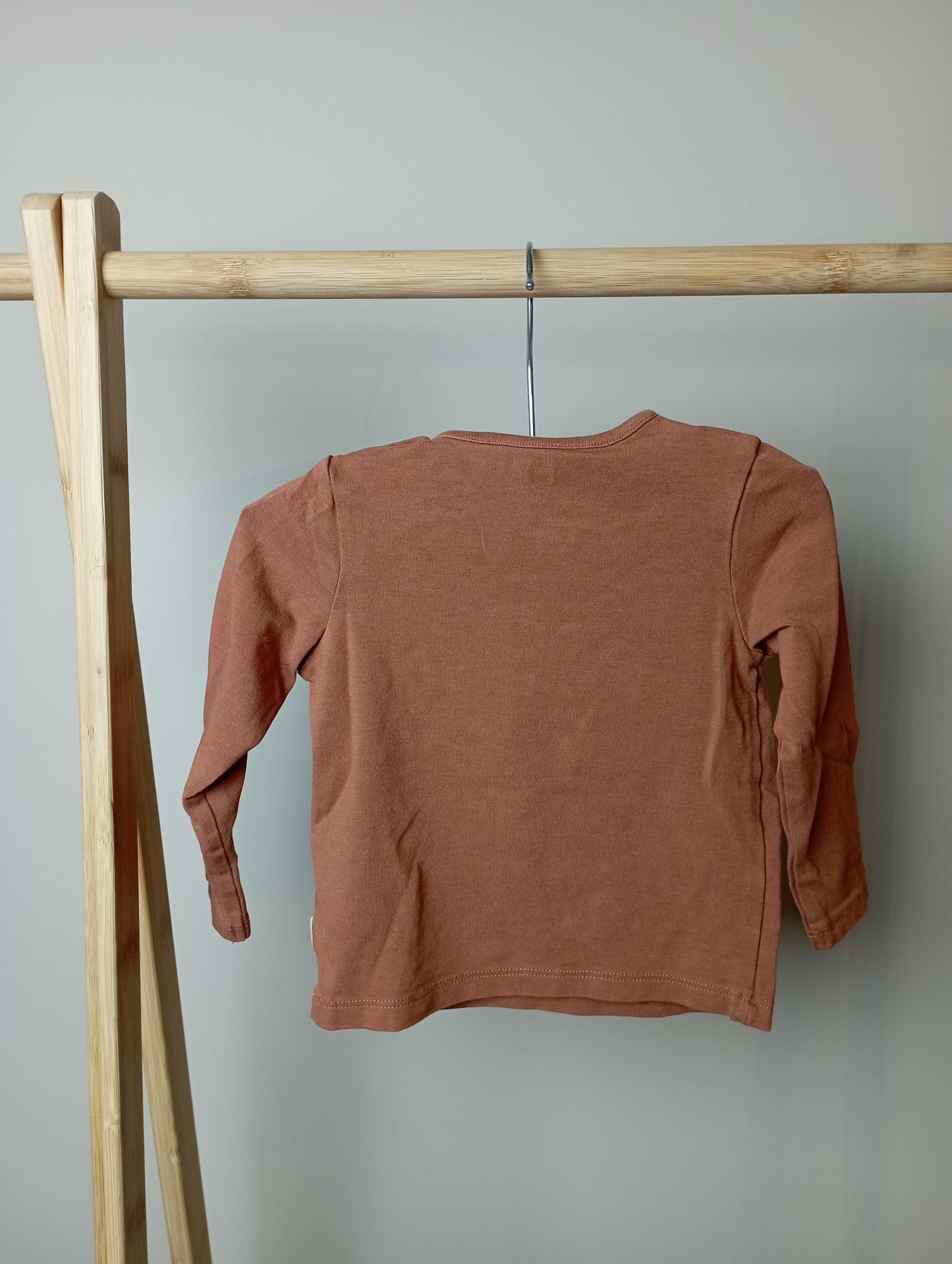 Longsleeve met zebra/giraf 68 Hema