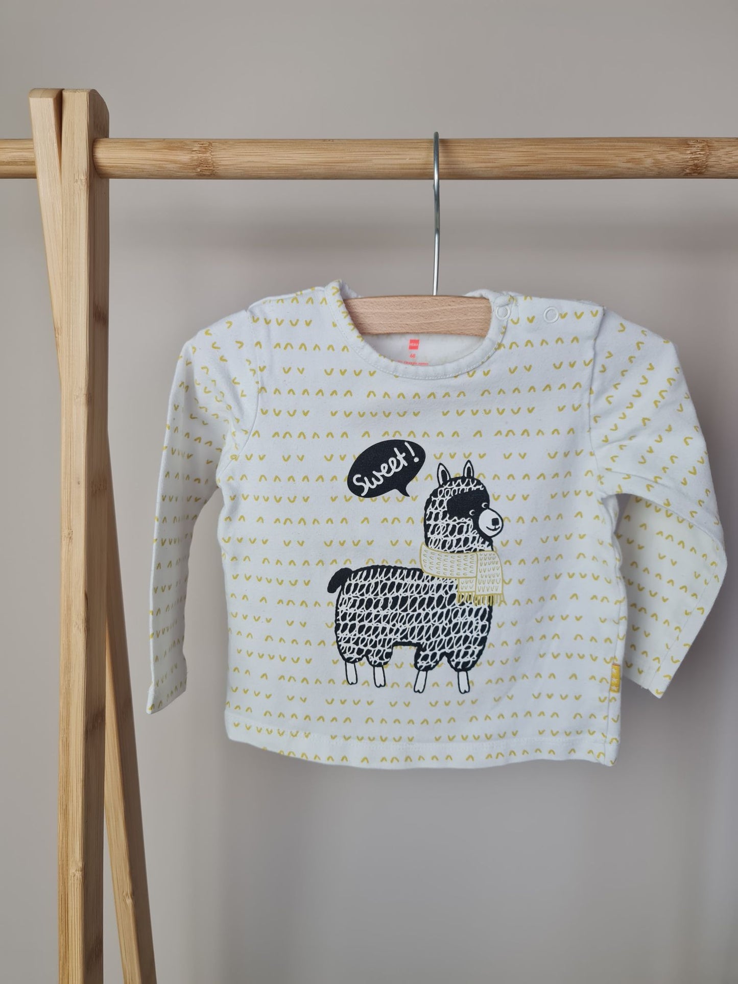 Longsleeve met lama 68 Hema