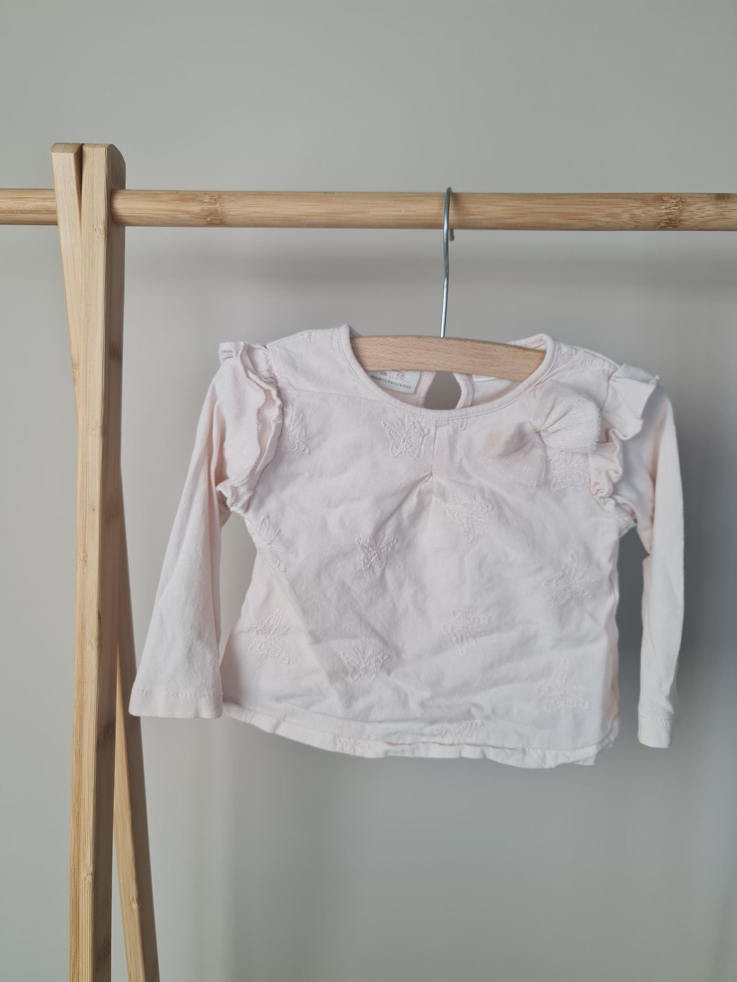 Longsleeve met strikje 68 Zara