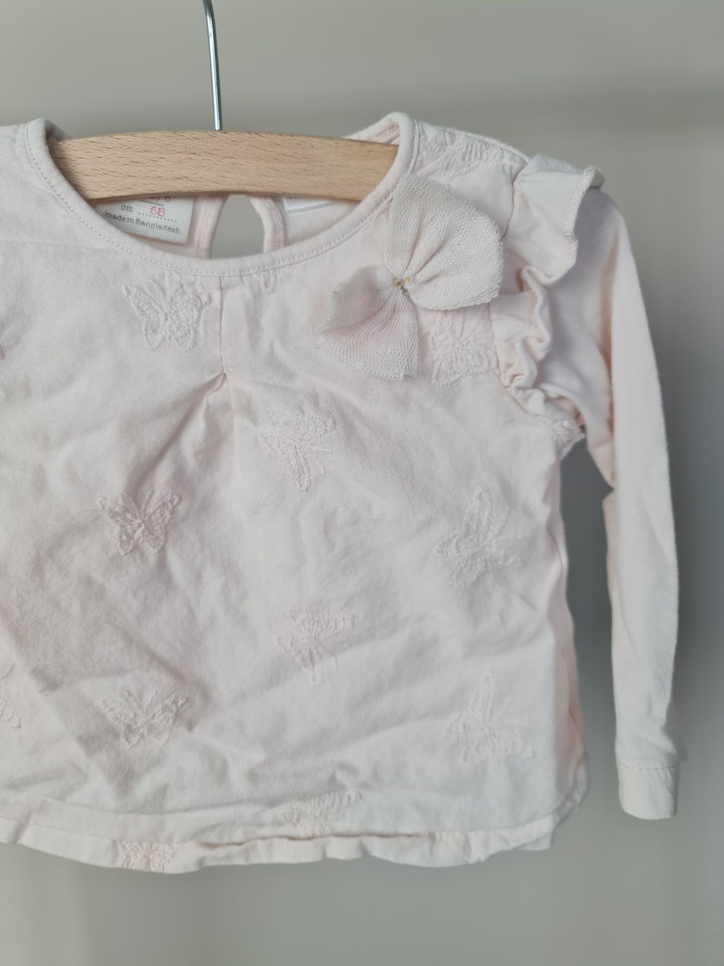 Longsleeve met strikje 68 Zara