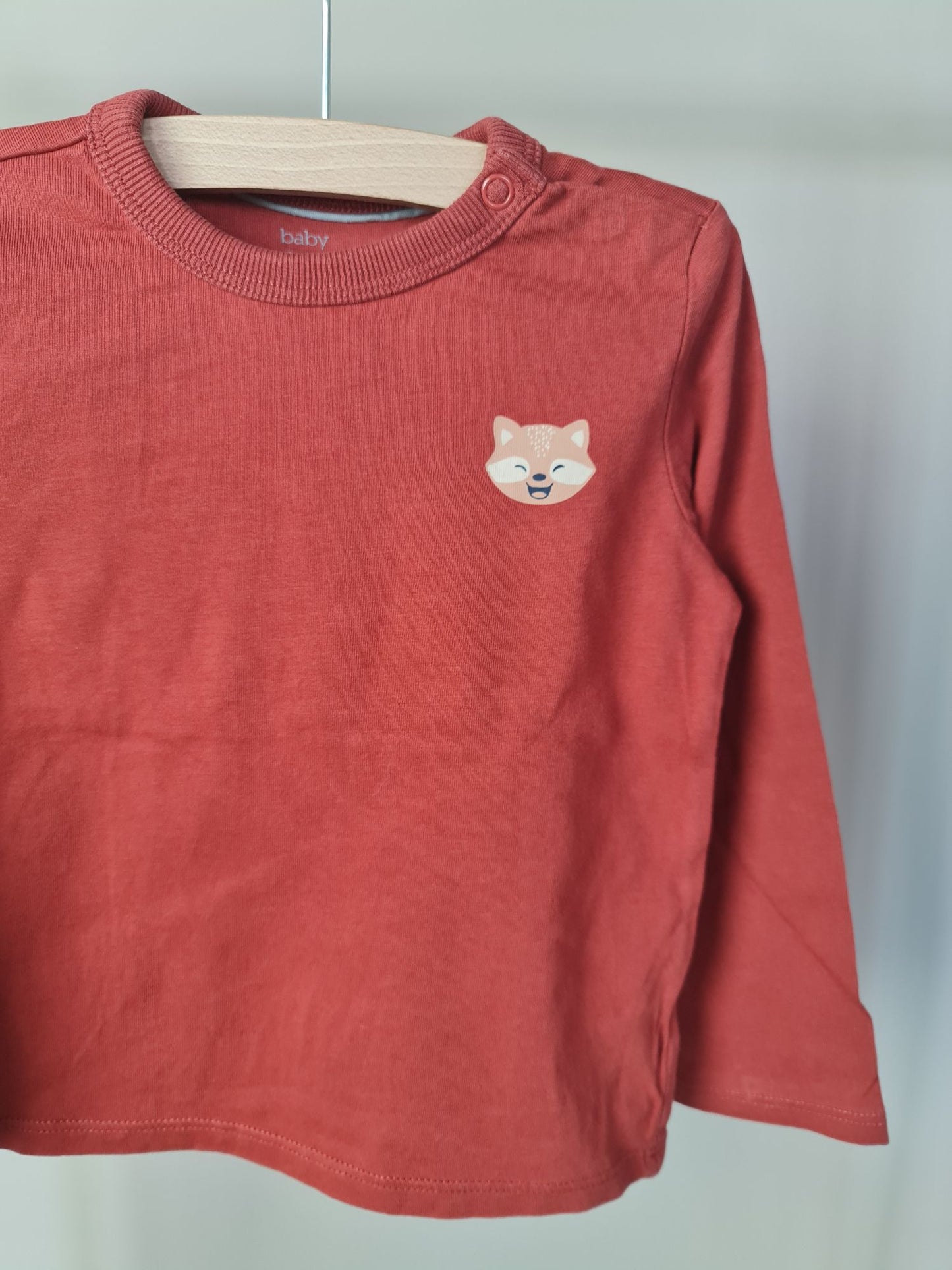 Longsleeve met vosje 98 C&A