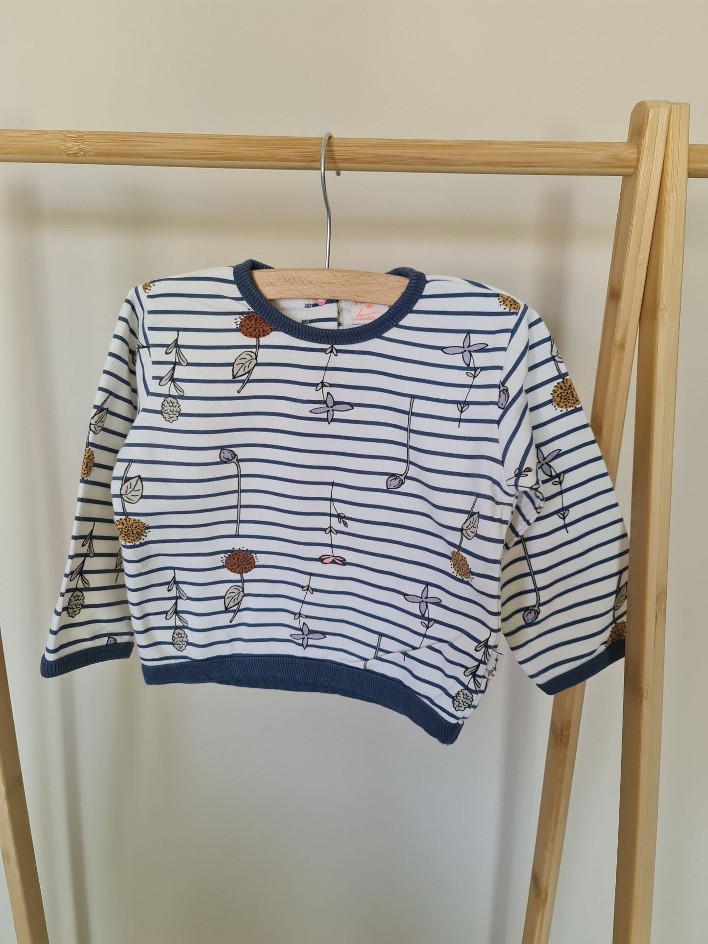 Trui met bloemen 86 Hema
