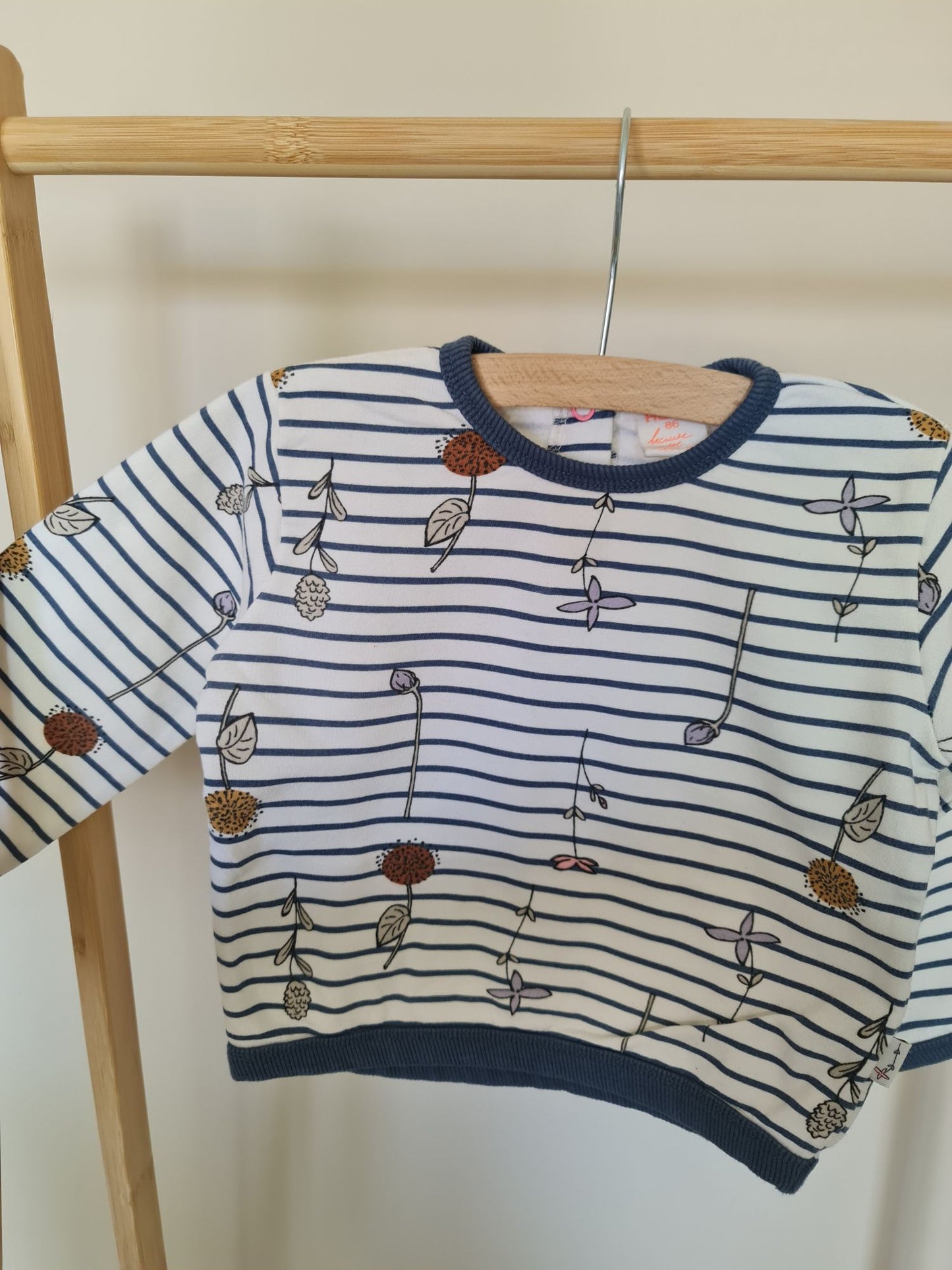 Trui met bloemen 86 Hema