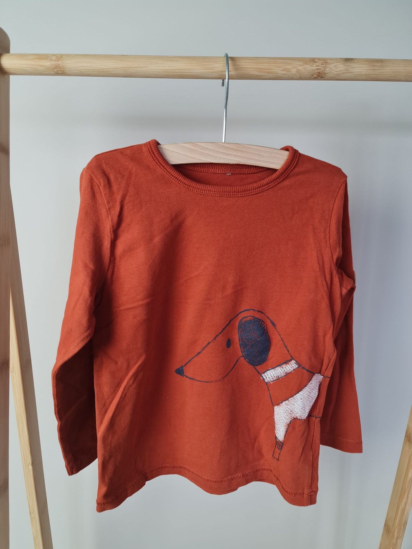 Longsleeve met hond 104 Kids Nation
