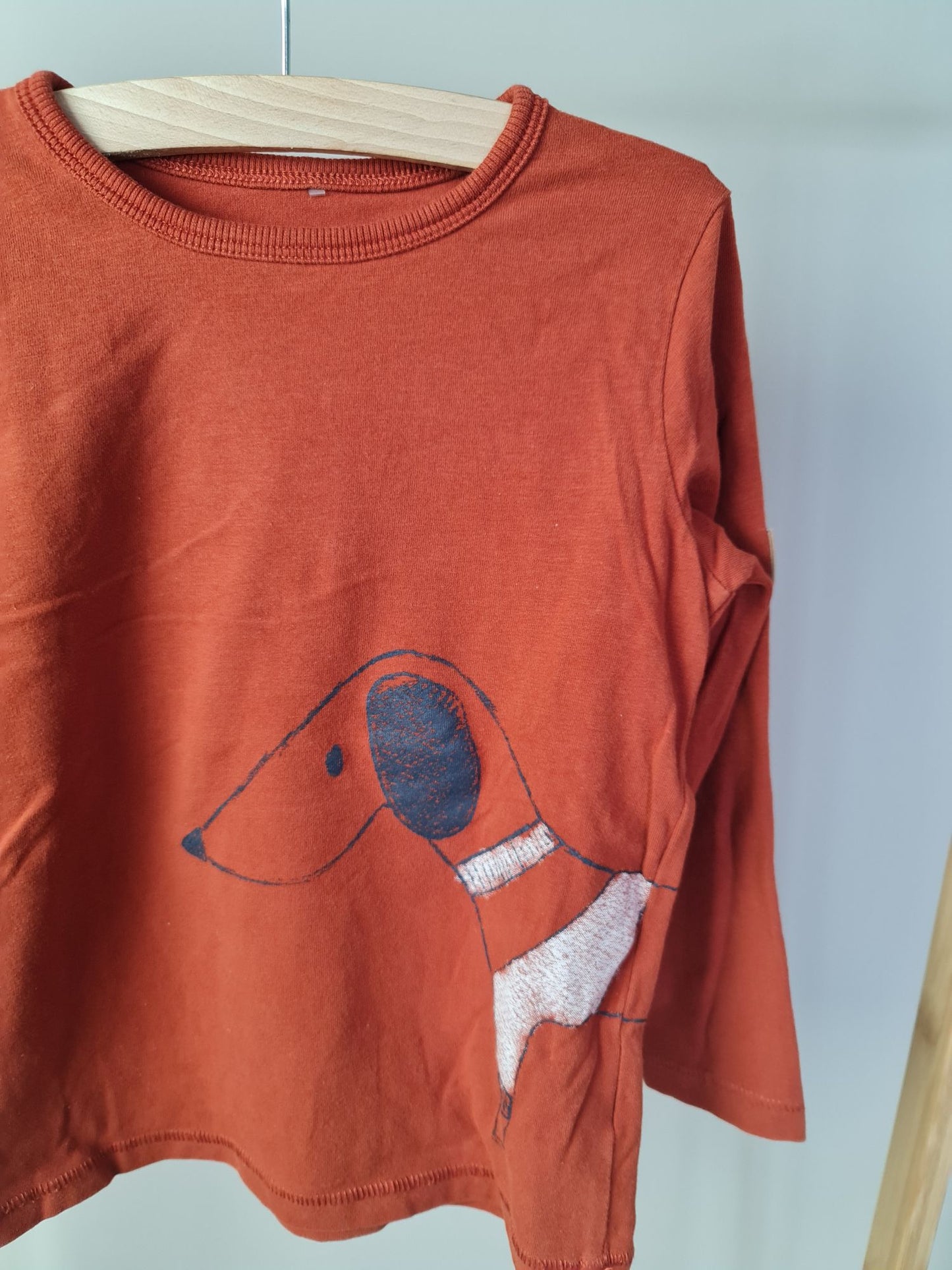 Longsleeve met hond 104 Kids Nation