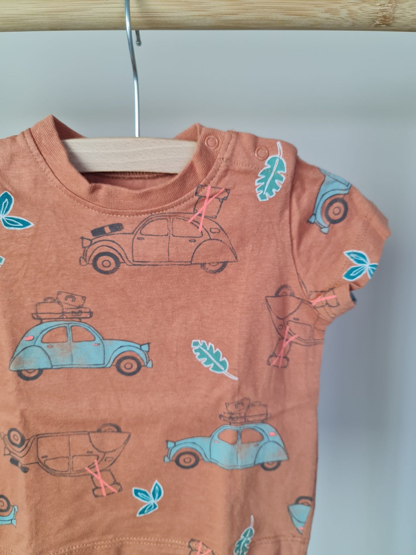 T-shirt met auto's 62 Hema