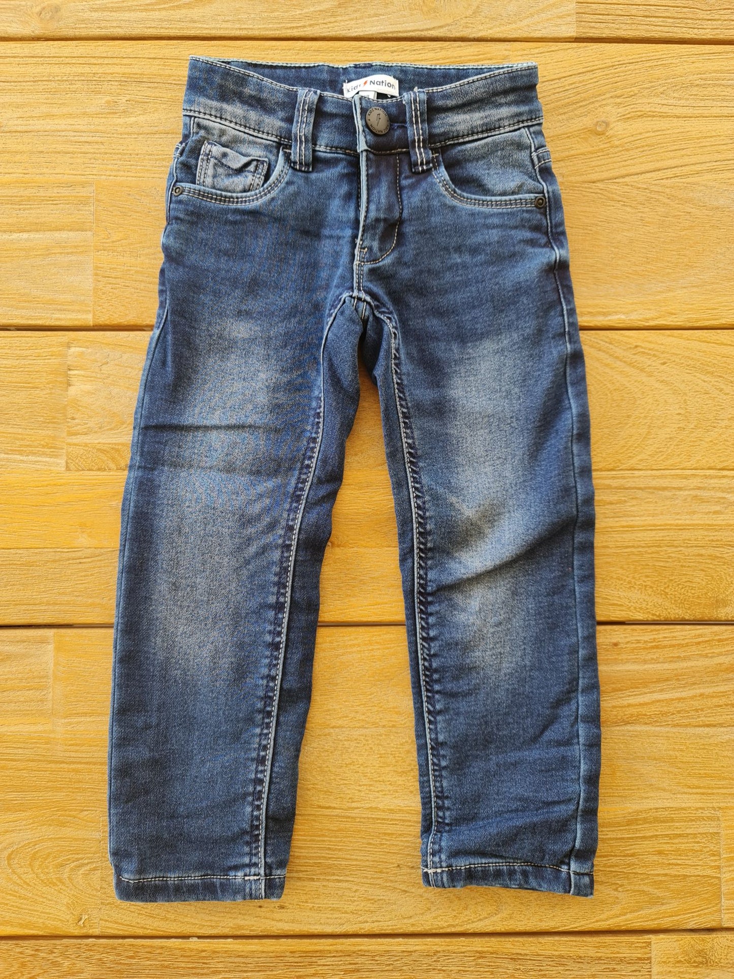 Warme jeansbroek 98 Kidz Nation