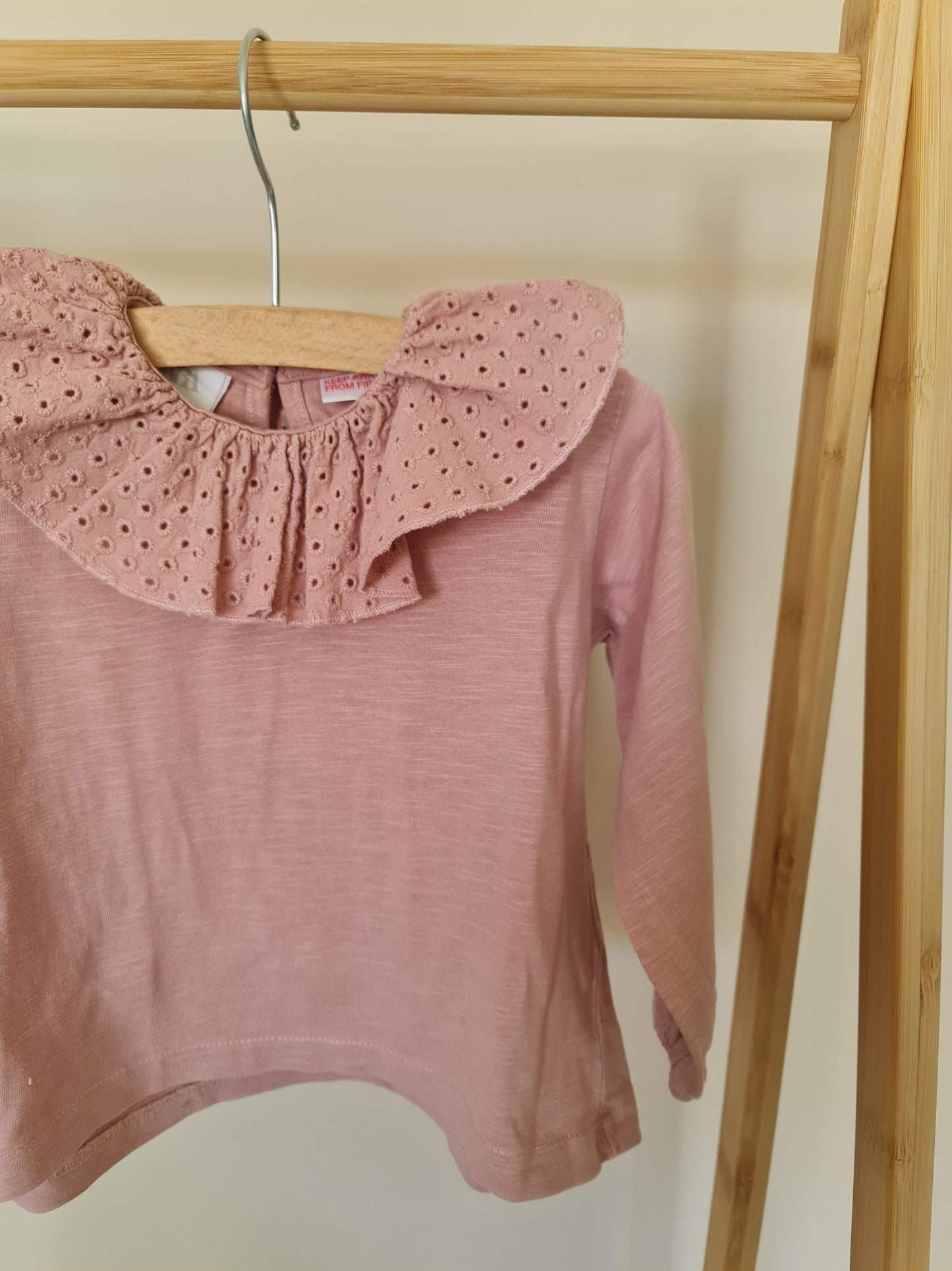 Blouse met kanten kraagje 74 Zara