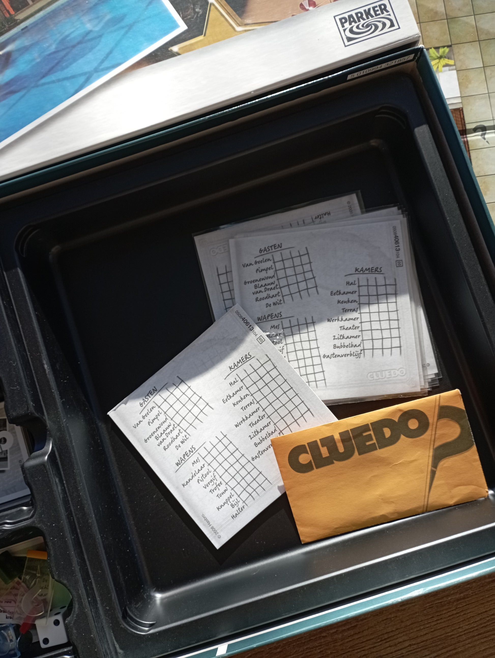 Cluedo, ontdek de geheimen Parker