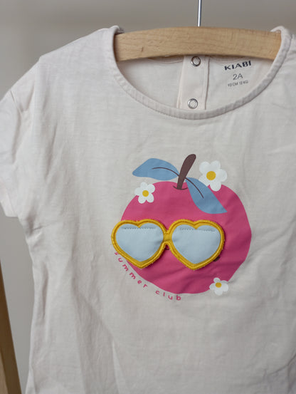 T-shirt "Summer Club" 92 Kiabi