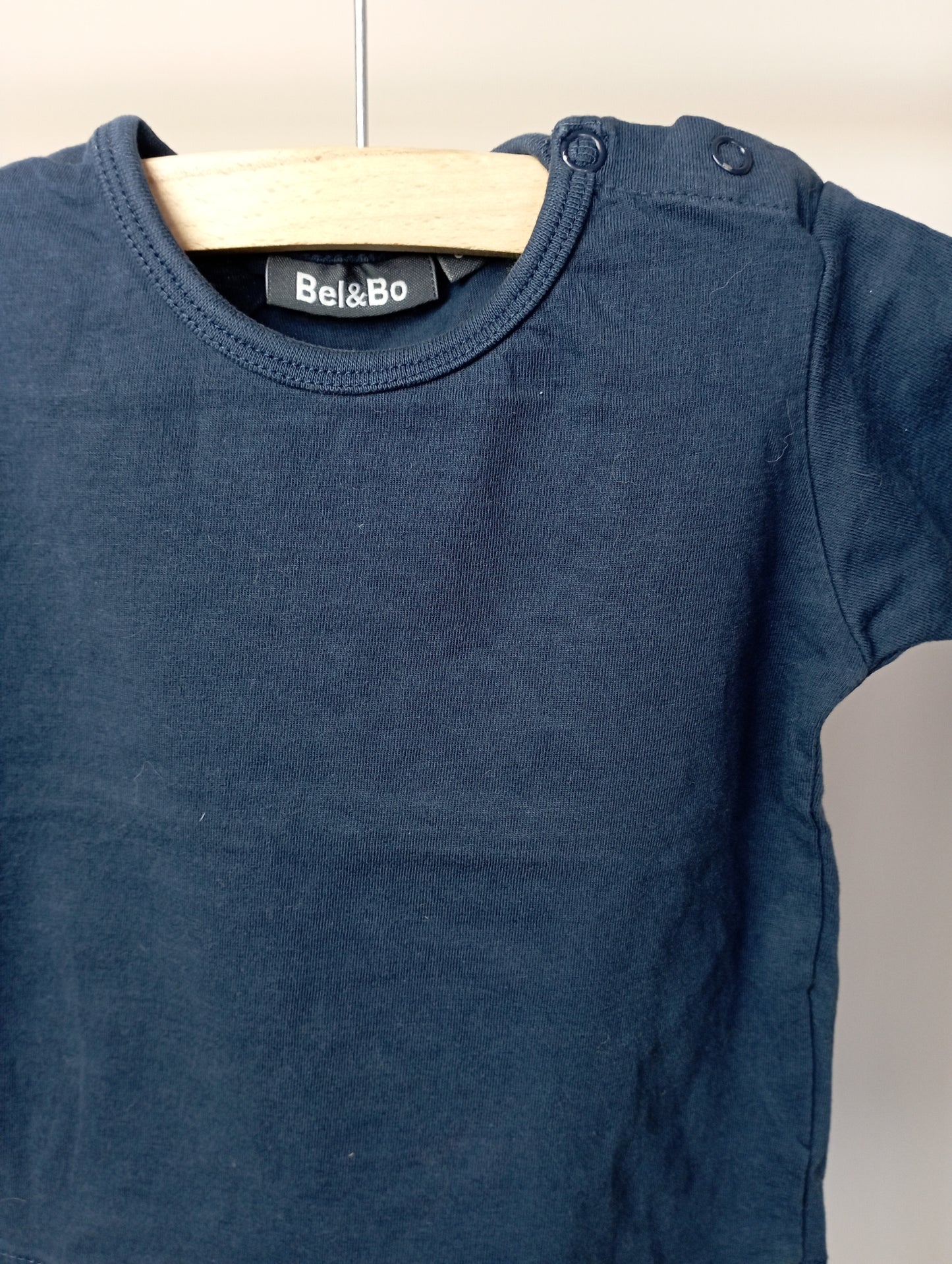 Shirt in donkerblauw 68 Bel&Bo