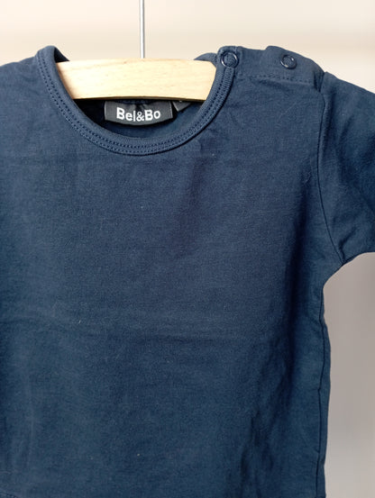 Shirt in donkerblauw 68 Bel&Bo