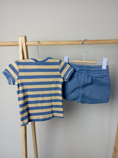 Comfy setje met strepen 68 Hema