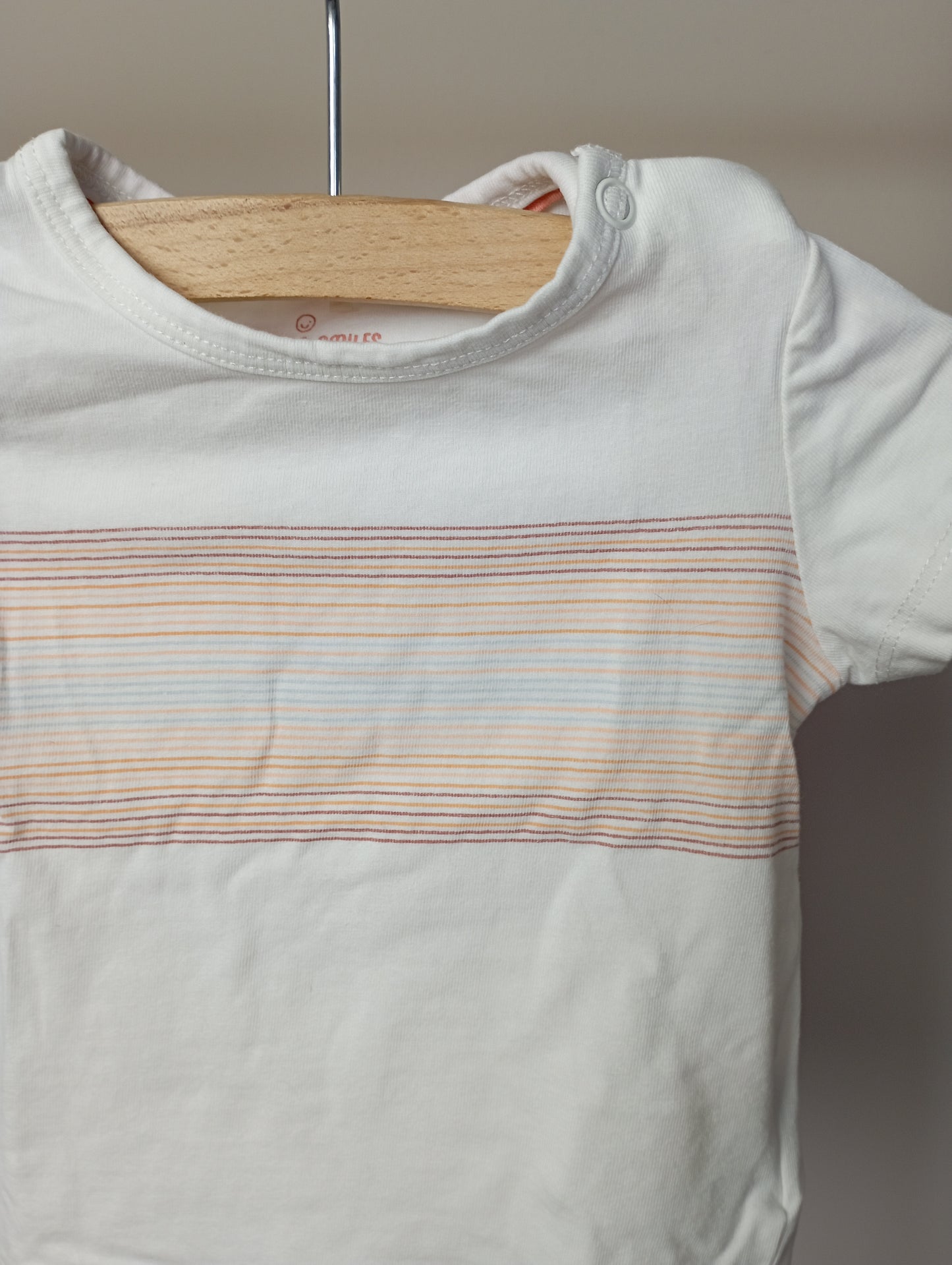 T-shirt met strepen 68 Cuddles and smiles