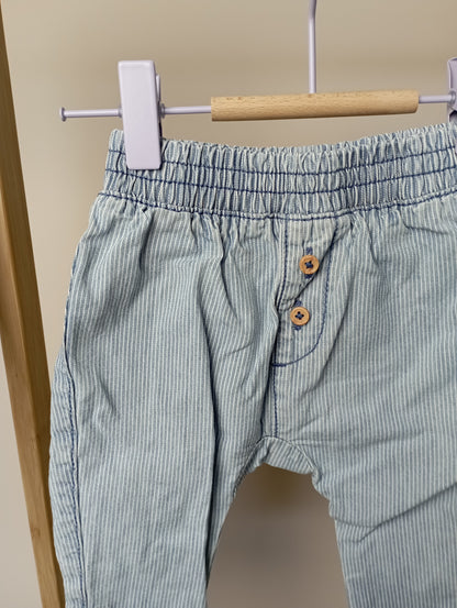 Broek met streepjes 62 Hema
