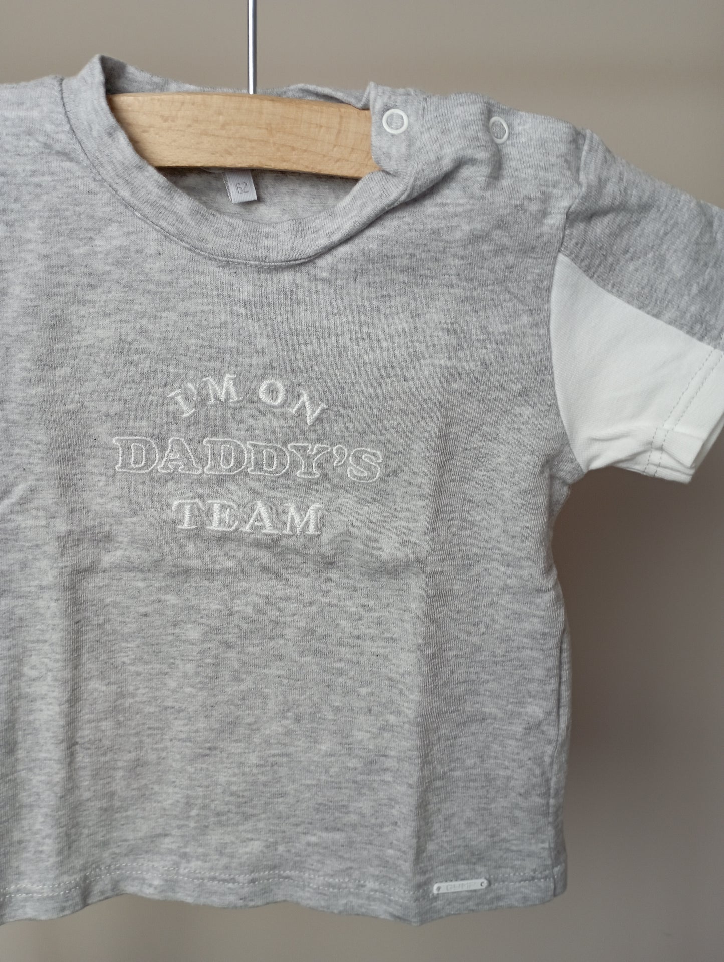 Shirt "I'm on daddy's team" 62 GYMP
