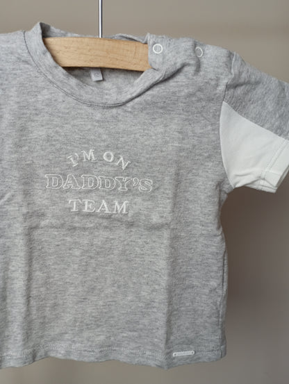 Shirt "I'm on daddy's team" 62 GYMP