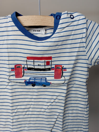 Shirt met tankstation 9m P'tit Filou