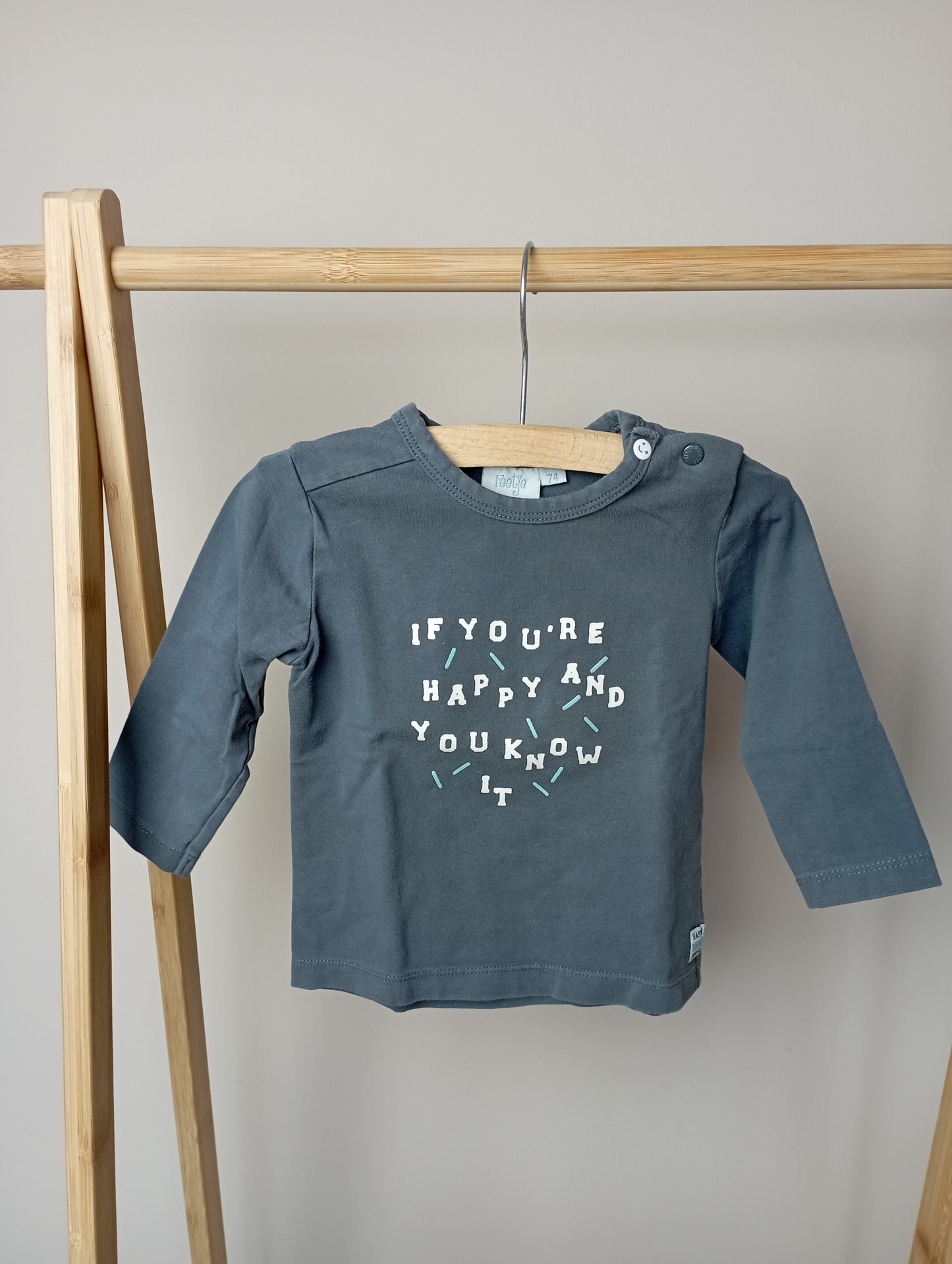 Longsleeve "If you're happy and you know it" 74 Feetje