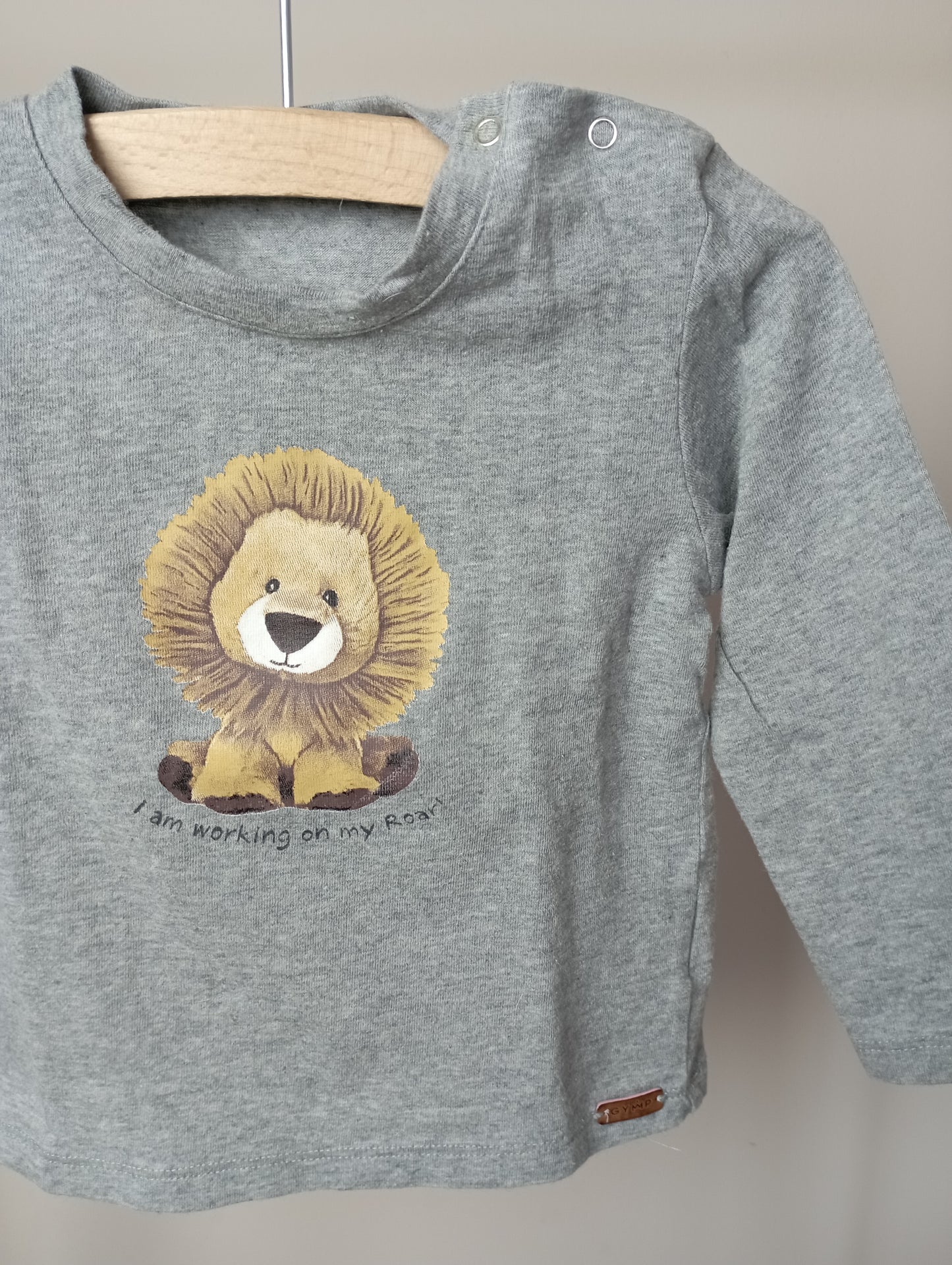 Longsleeve met leeuw 80 GYMP