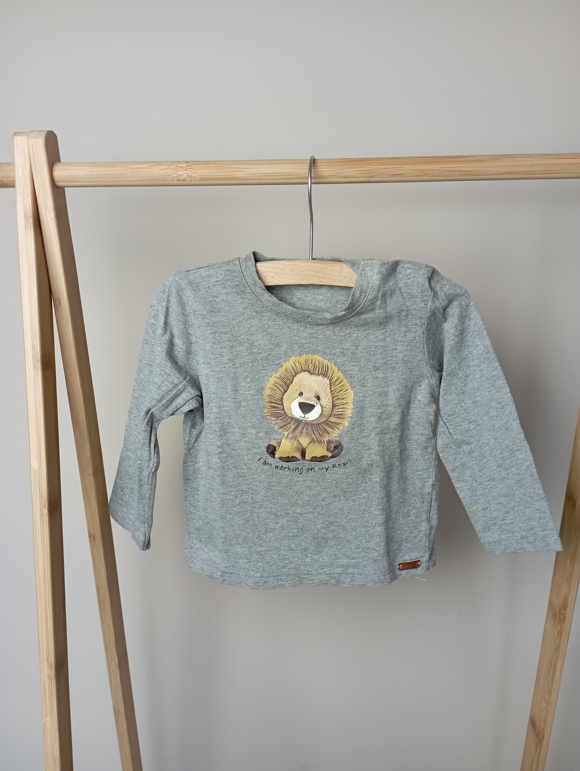 Longsleeve met leeuw 80 GYMP