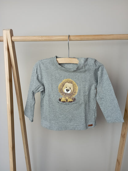Longsleeve met leeuw 80 GYMP