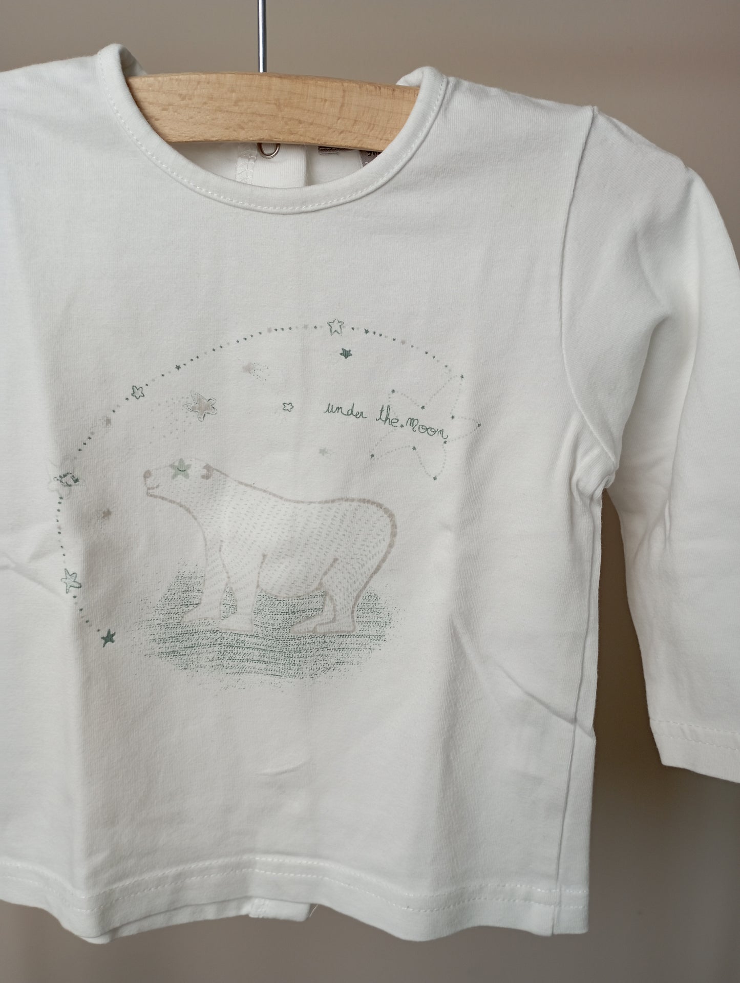 Longsleeve met beer 9m Grain de blé